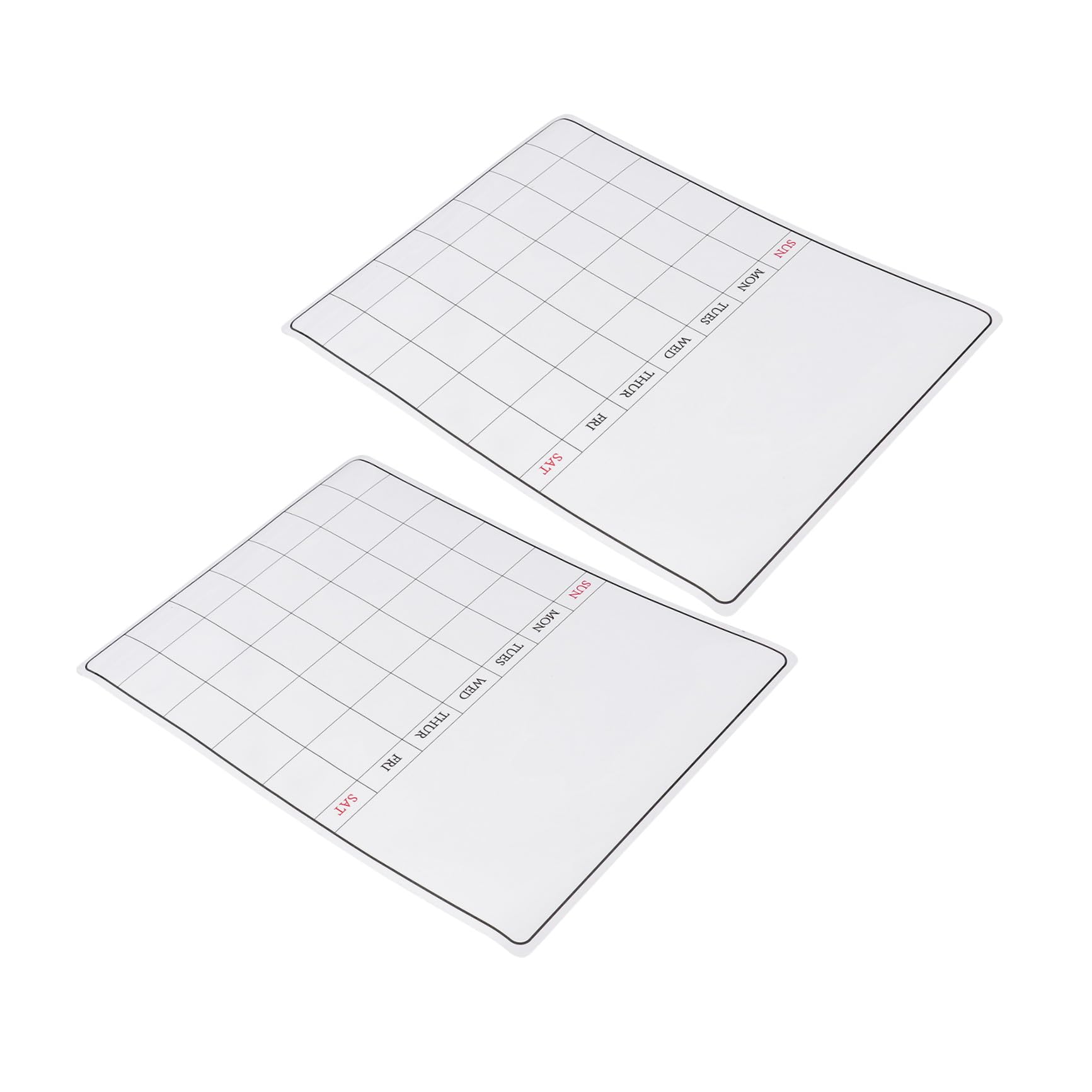 Magnetische Kühlschranktafel Löschbare Notiztafel 2 Stück Magnetischer Wochenplaner Für Die Küchenorganisation