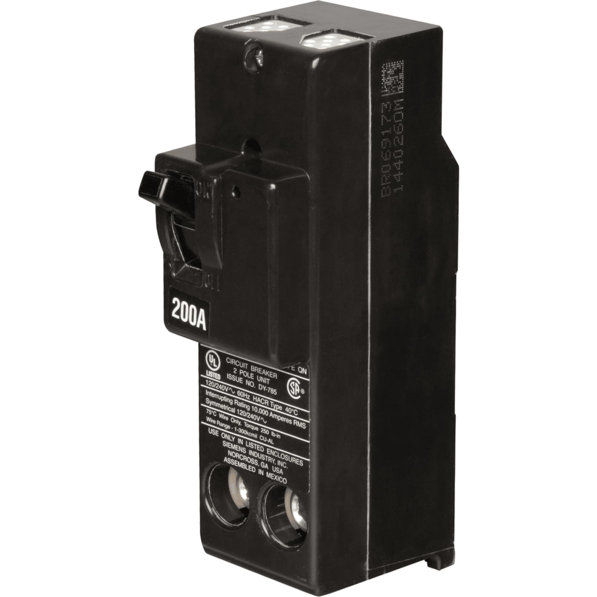 QN2200 200-Amp 4 Pole 240-Volt Circuit Breaker , Black