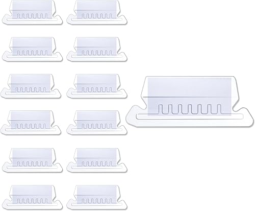 Y YOMA Paquete de 12 pestañas colgantes de plástico para carpetas de archivos con insertos, pestañas decorativas para colgar carpetas de archivos,