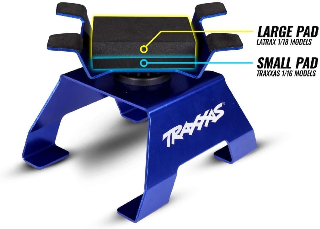 Traxxas 8796 Blue Aluminum 1/10-1/8 Scale RC Car Stand