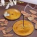 3 Pieces Bamboo Wood Incense Sticks Holder Incense Burner Ash Catcher, Diameter 3 Inches (Wood Color)