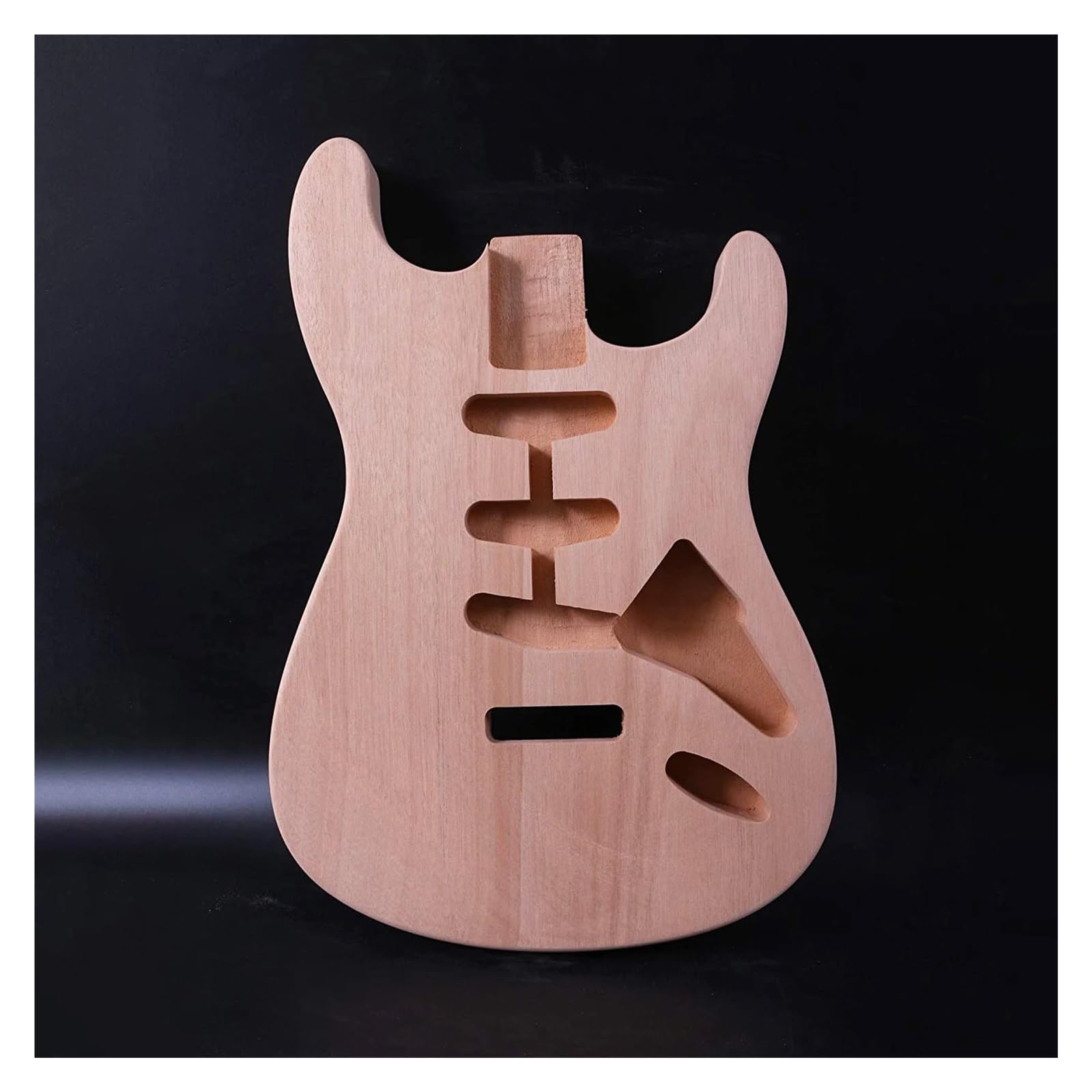 Cuerpo de guitarra eléctrica sin terminar de caoba ST, pieza de guitarra ST DIY personalizada
