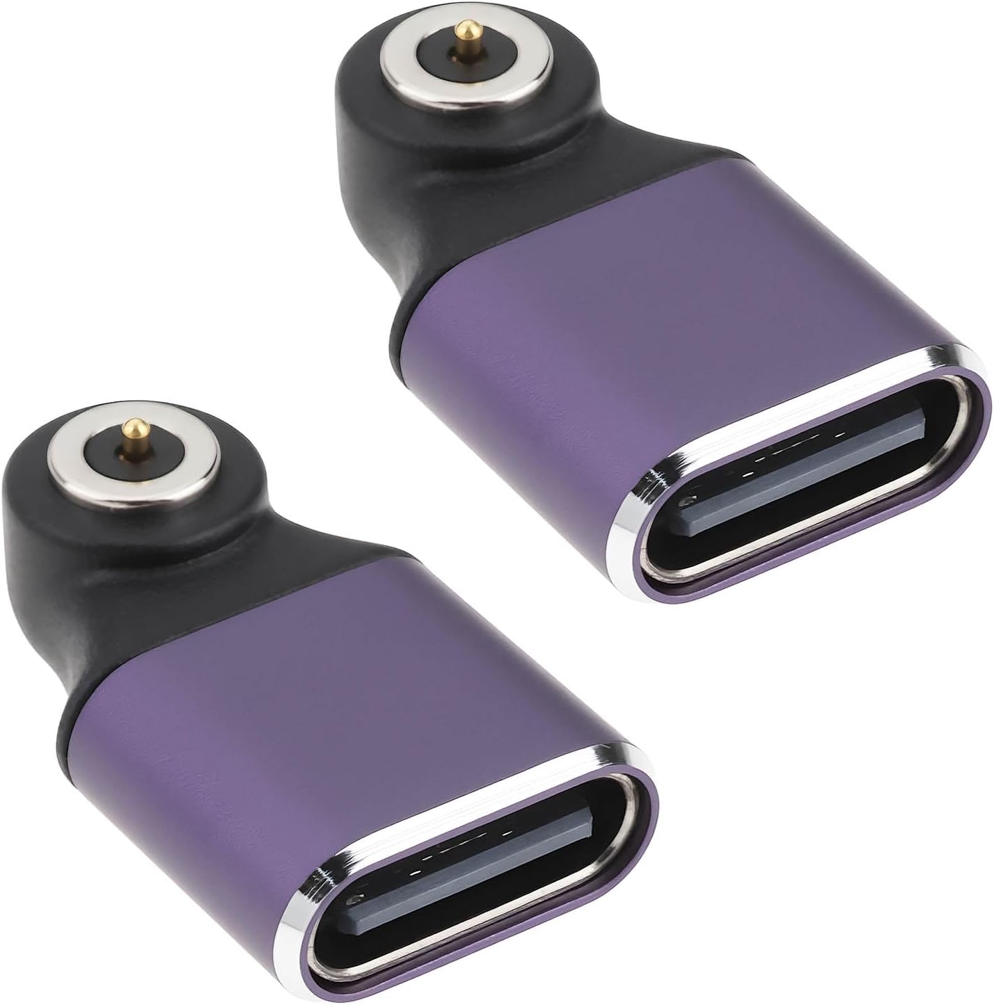 SING F LTD 2PCS Type-C Smart Ring Charging Converter 500mA Compatible with Ring Sizes Fit for Smart Ring (Purple)