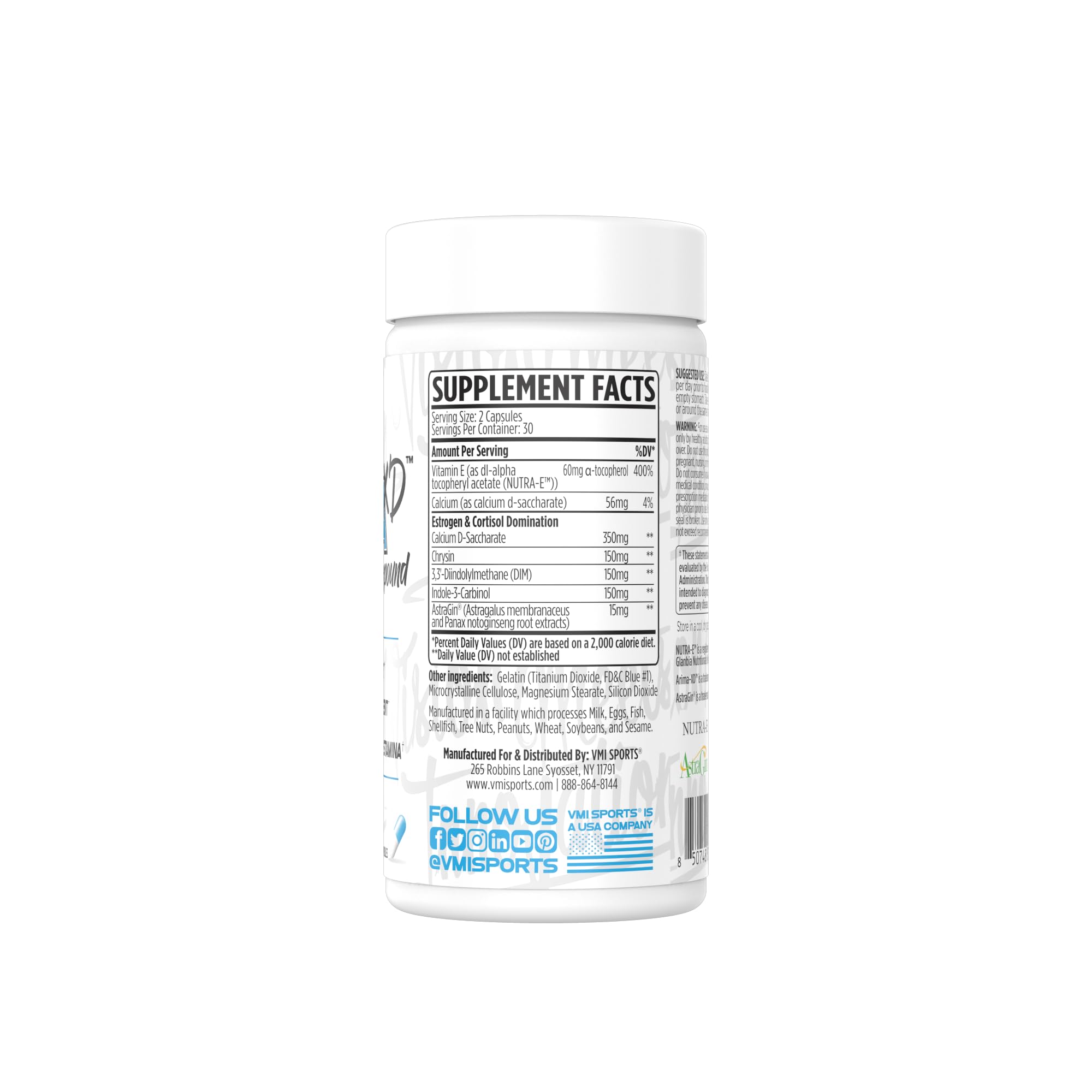 VMI Sports Arima-XD 60 Count, Natural Hormone Balance, Anti- Aromatase Cortisol Blocker for Men and Women, Supplement to Support Balanced Testosterone & Estrogen Hormone Levels On or Off Cycle (60 ct) — Amazon image 3