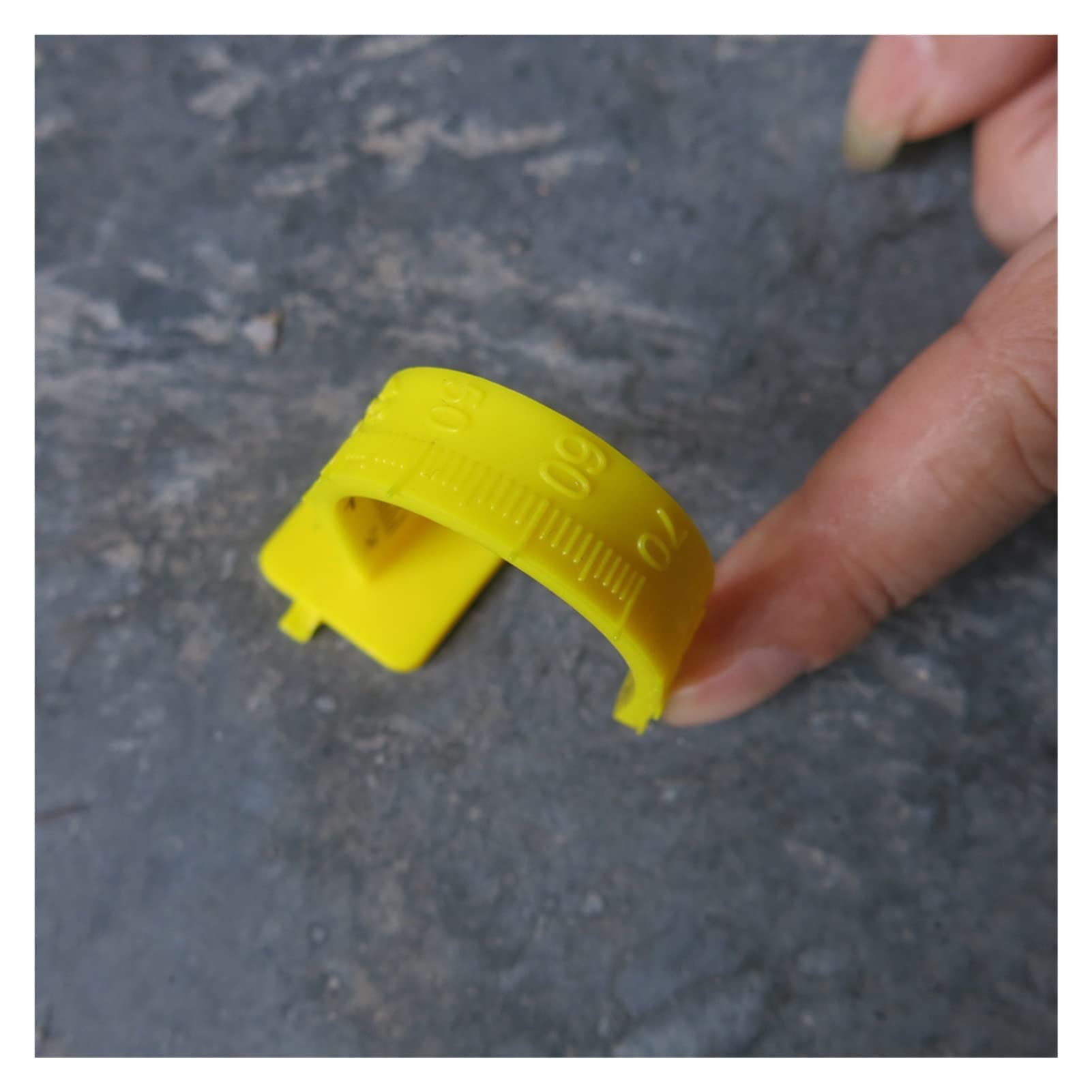yaoqijie Pioli di livellamento del Pavimento Giallo da 4 Pollici for misurazione del Cemento versato Pins Auto Livellamento 50 Pack Lasting