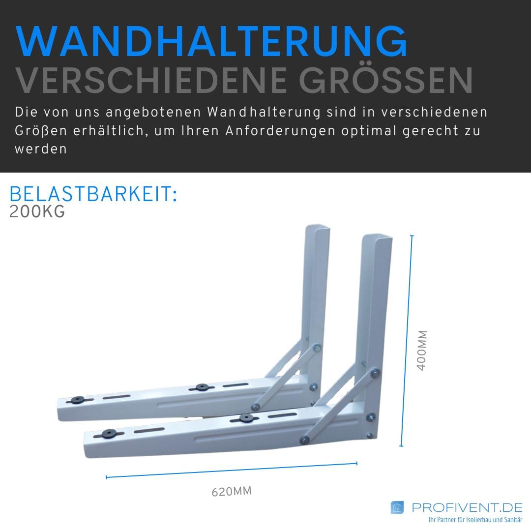 Wandkonsole Für Split-Klimaanlage | Klappbare Edelstahl-Halterung Für Außengeräte | 2 Arme | Verschiedene Größen