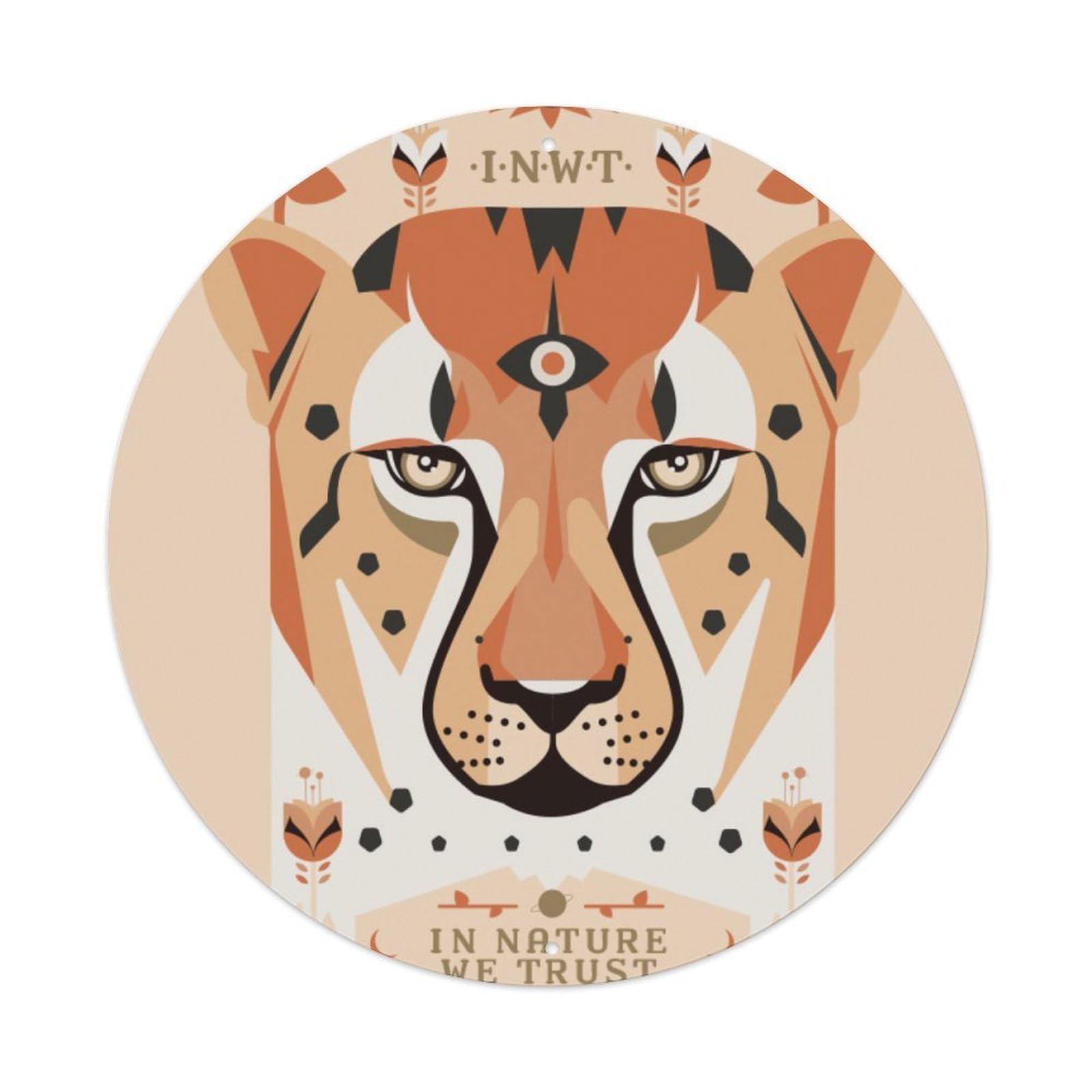 Cheetah Animal Art Metal Tin Sign
