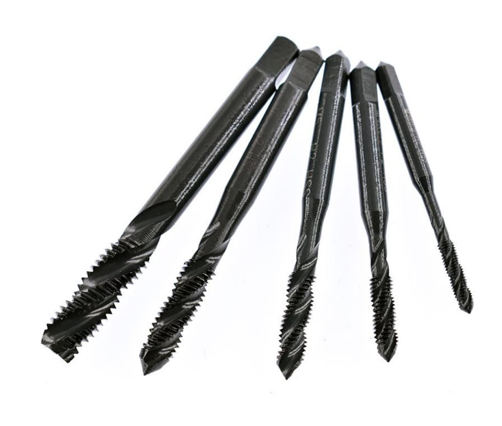 1Pcs Metric HSS Spiral Flute Screw Threading Taps Drill Set Tap Drill Hand Tools Screw Thread Metric Taps M3 M4 M5 M6 M8 M10 M12 MINGPING (Color : 7pcs M3-M12)