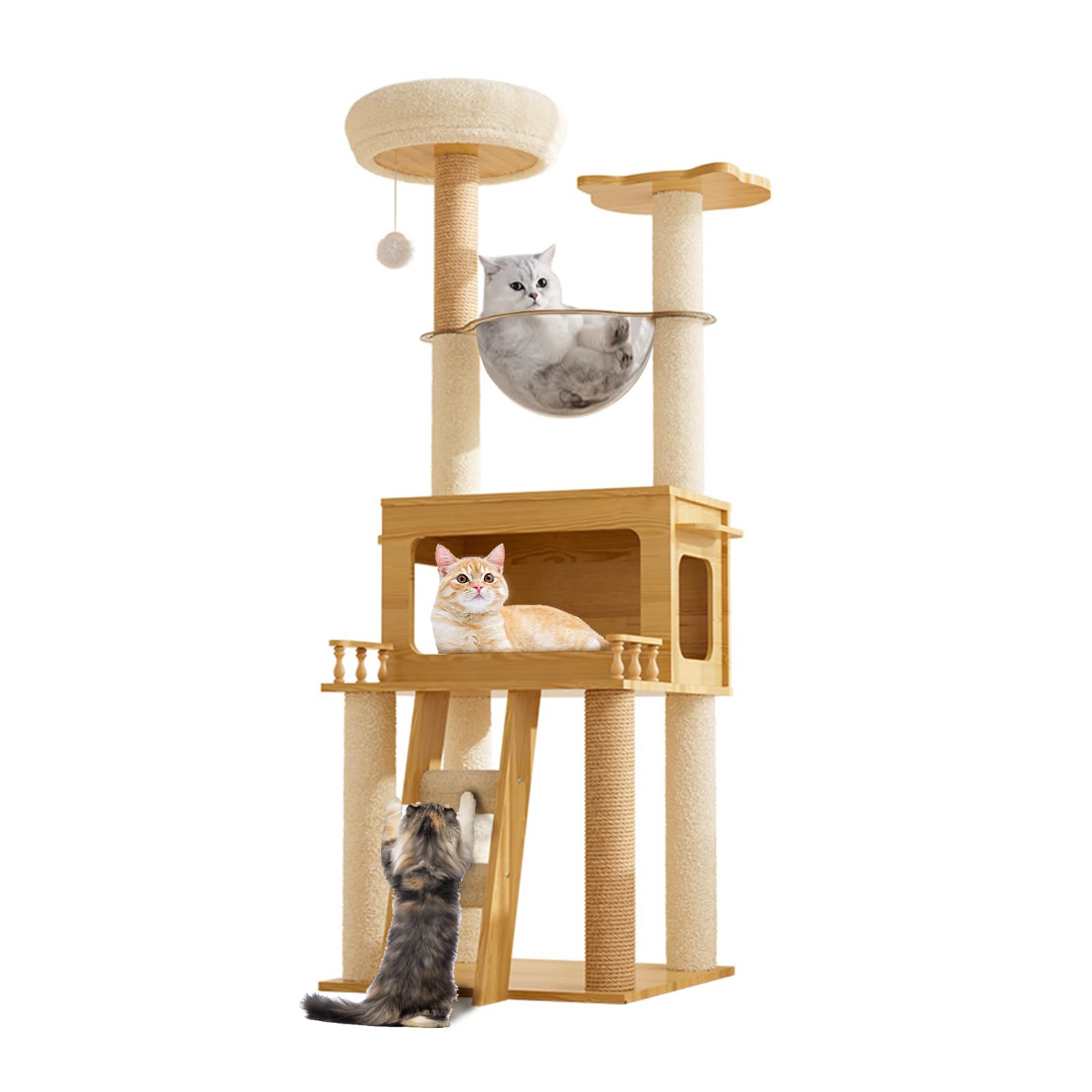 LUCKY NAVI キャットタワー 147cm