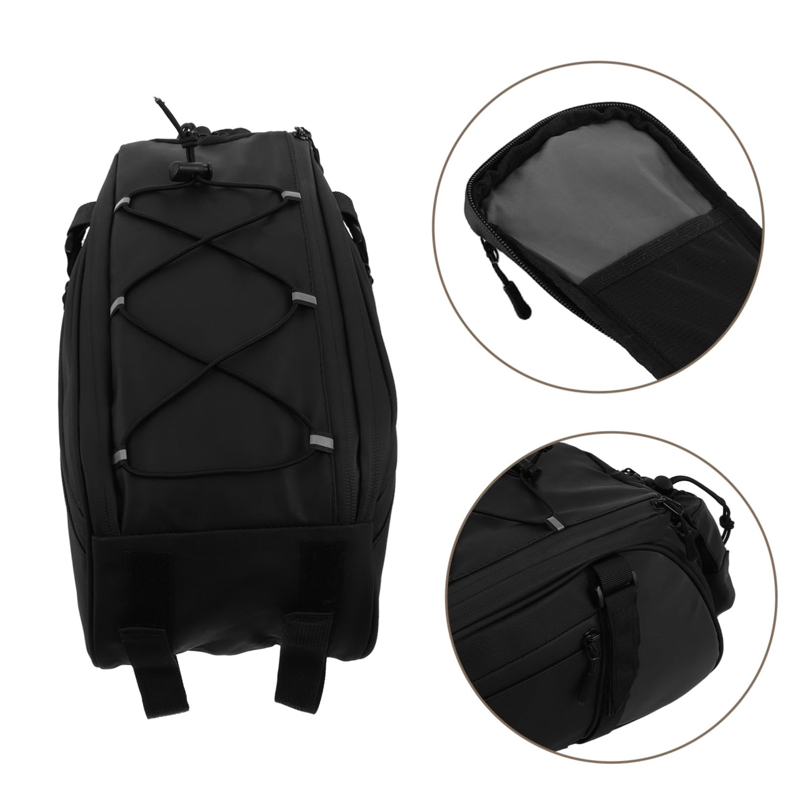 TOYANDONA Borsa Posteriore per Portapacchi Bici Grande capacità Antivento e Stabile per Ciclismo Urbano e Avventure Offroad Compatibile con Mountain Bike Bici da Corsa ed Scooter
