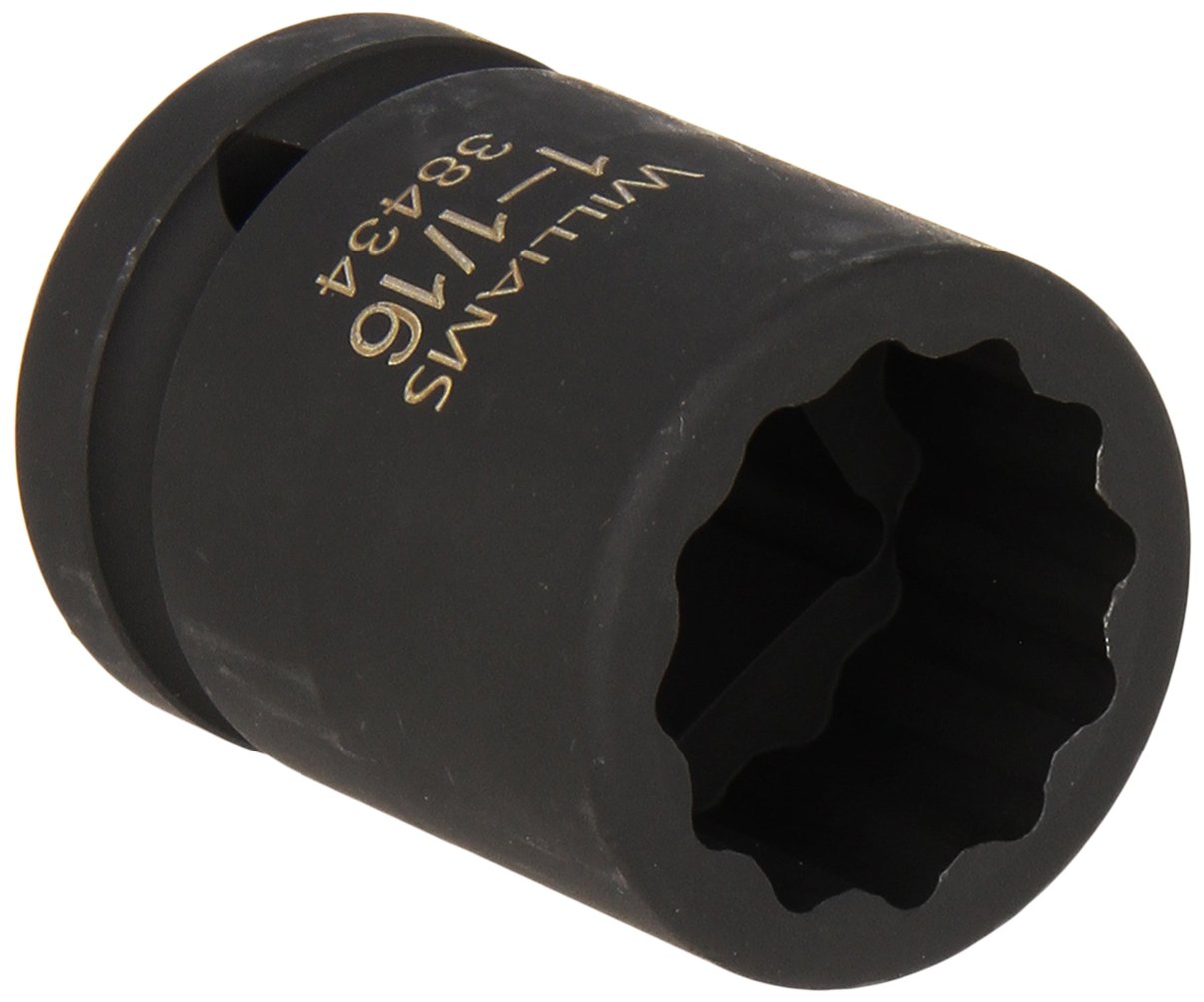 Williams 38434 3/4-Inch Drive 1-1/16-Inch Standard Impact Socket, 12-Point — image 1