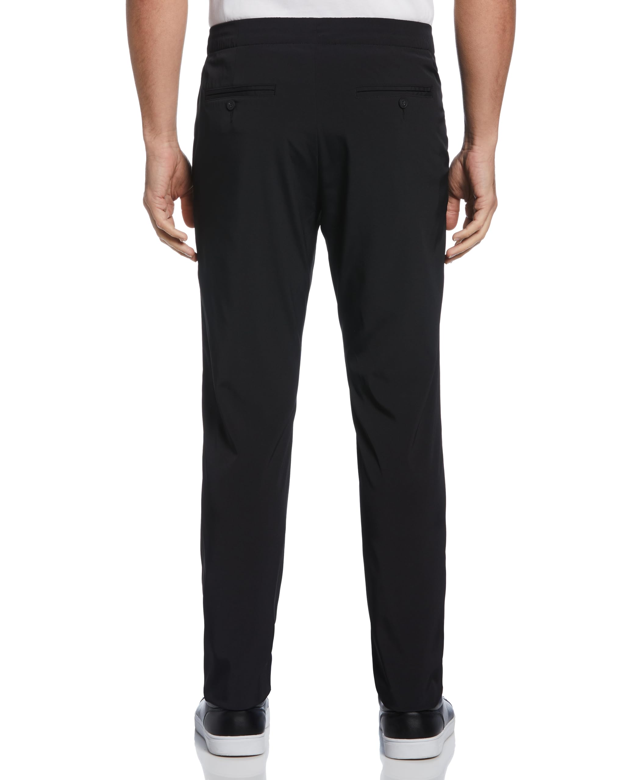 Perry Ellis Portfolio - Pantalón de Vestir Ajustado Casual con Cordón - Pantalones de Vestir Hombre
