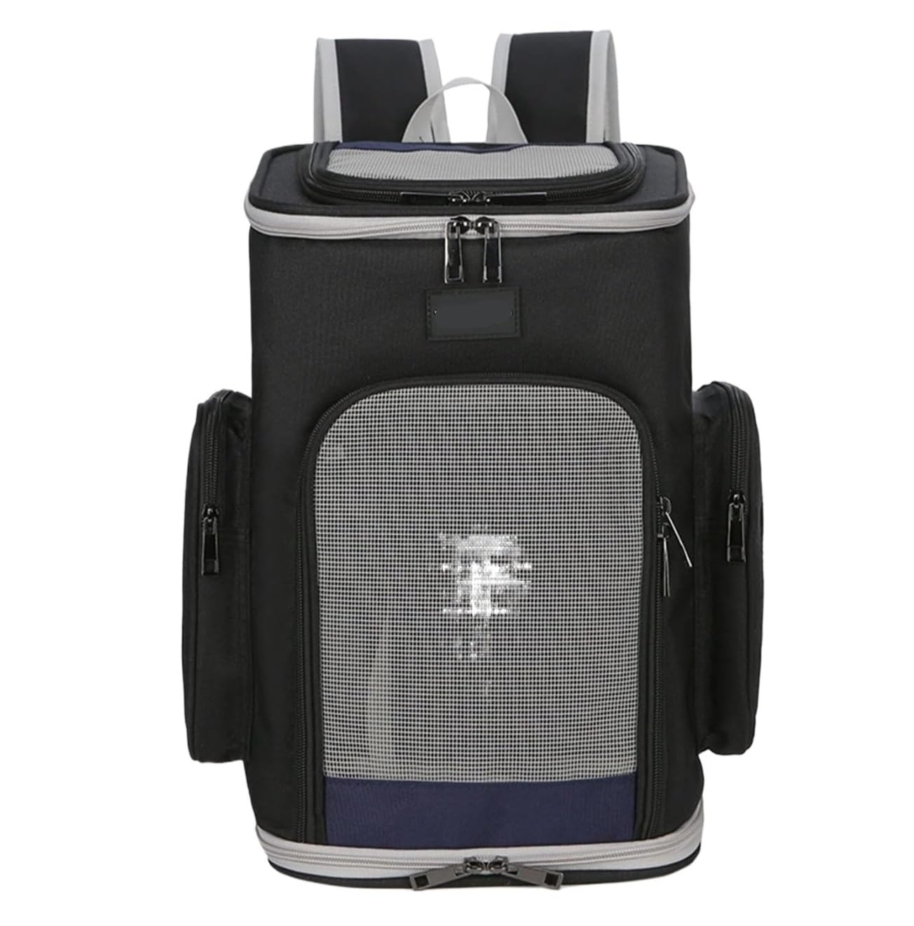 Rucksack Haustier-Rucksack, Katzentasche, Haustier-Outdoor-Tragetasche, Doppelte Umhängetasche, Faltbare Reisetasche, Kleine Hundekatzen Haustier(Black)