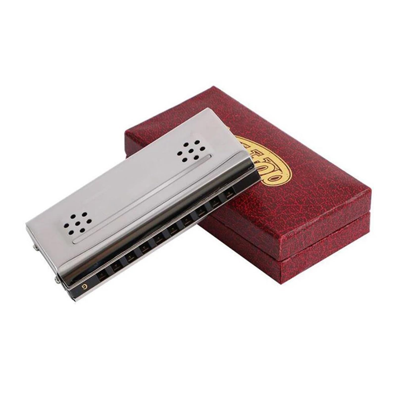 Armonica A Bocca A Doppia Faccia A 10 Fori 2 In 1 Diatonica In Do E Sol Per Adulti Blues