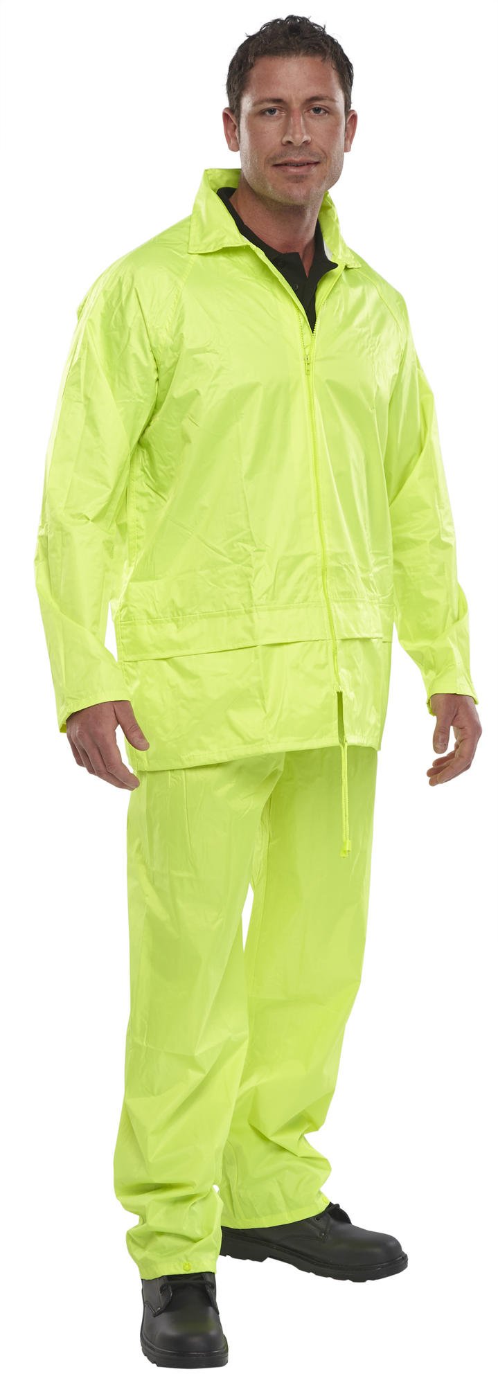 Beeswift Nylon B-Dri Weatherproof Suit Saturn Yellow 2XL NBDSSYXXL