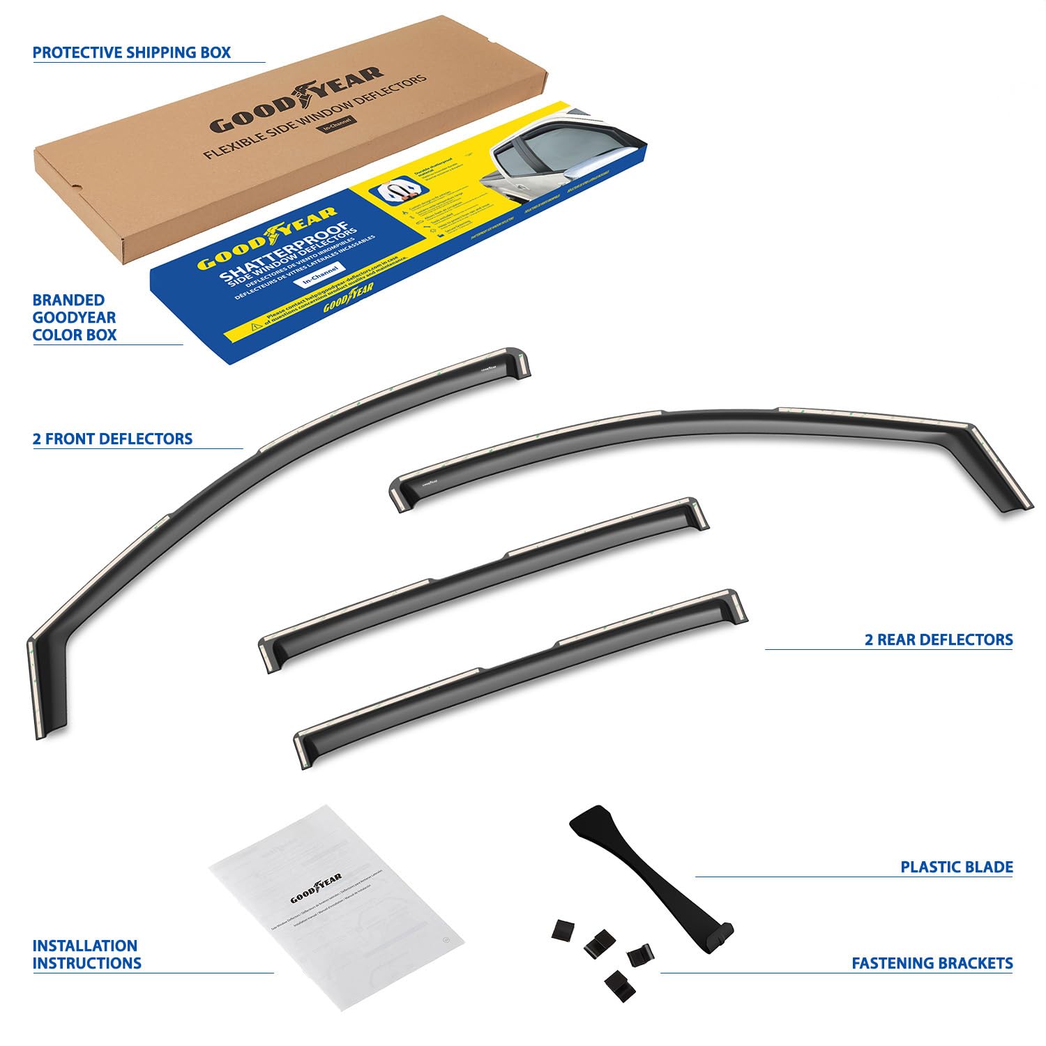 Goodyear Windabweiser für/kompatible mit Ford Ranger 22-26 - Kanal 4 St.