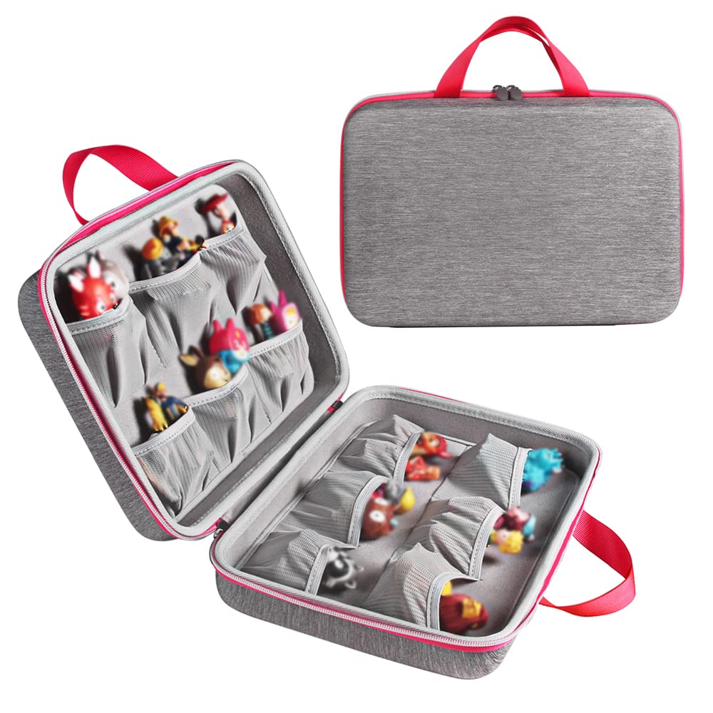 Vakdon Bag for Tonies Figures, Can hold approx 24-30 Tonies Figures, Transport Bag with Handle, Toniebox Accessories (Red)