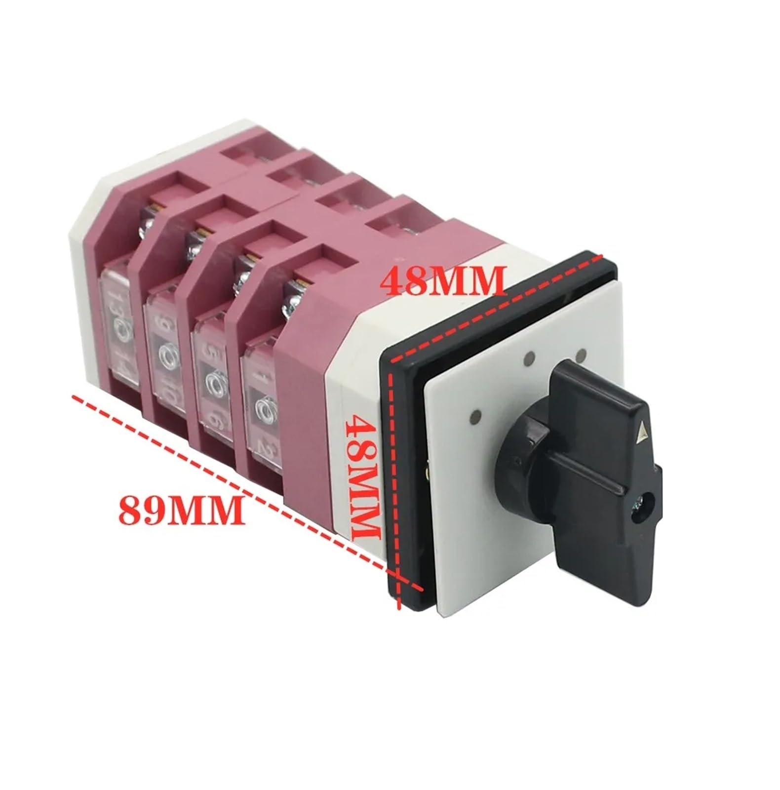 BUDAY Changeover Switch LW12-16/4 Rotary Universal cam switches 16A 3 Poles 8 Position interruptores electricos with Screws Terminal