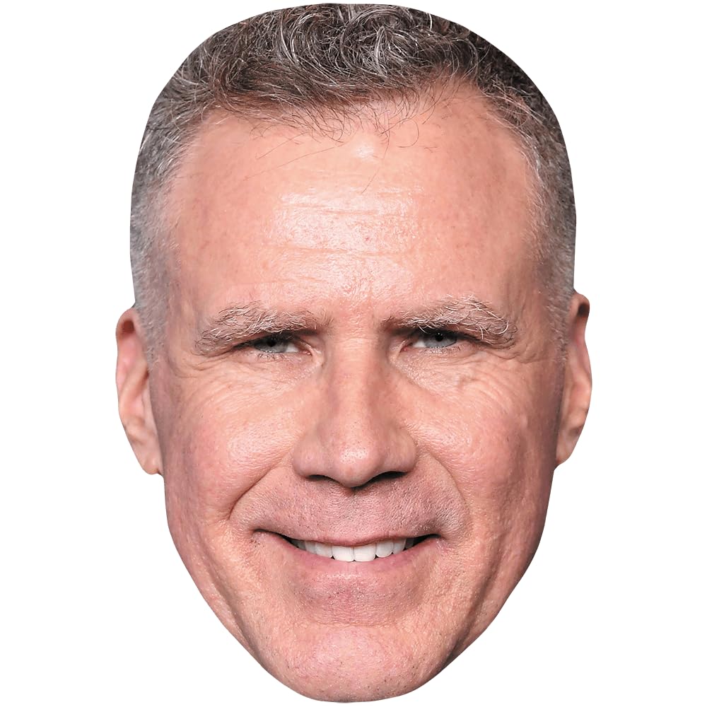 Will Ferrell (Old) Celebrity Mask, Flat Card Face, Fancy Dress Mask