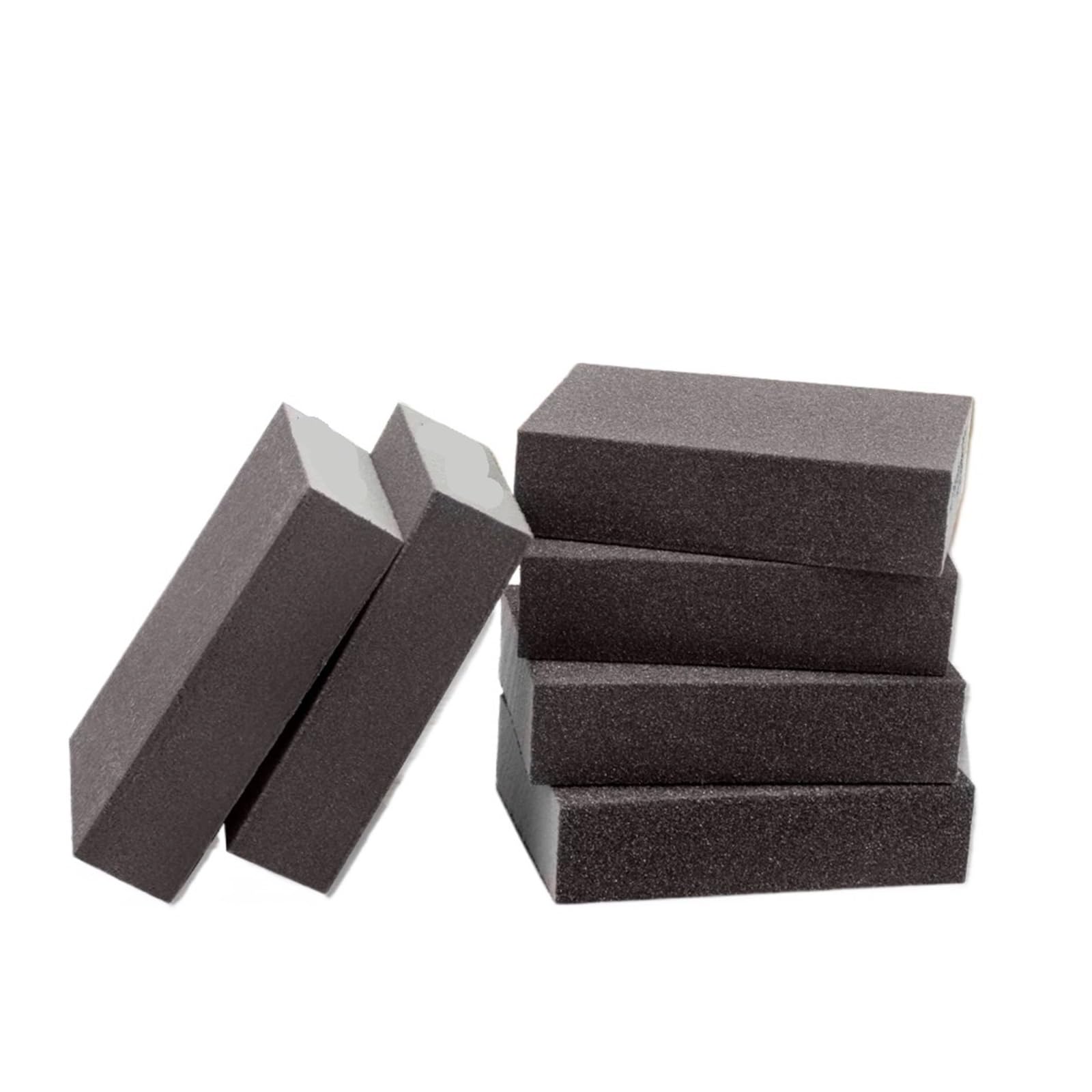Esponjas de lijado para madera y metal, 6 bloques lavables, papel de lija versátil para acabado de muebles, proyectos de bricolaje, perfecto para mejoras del hogar