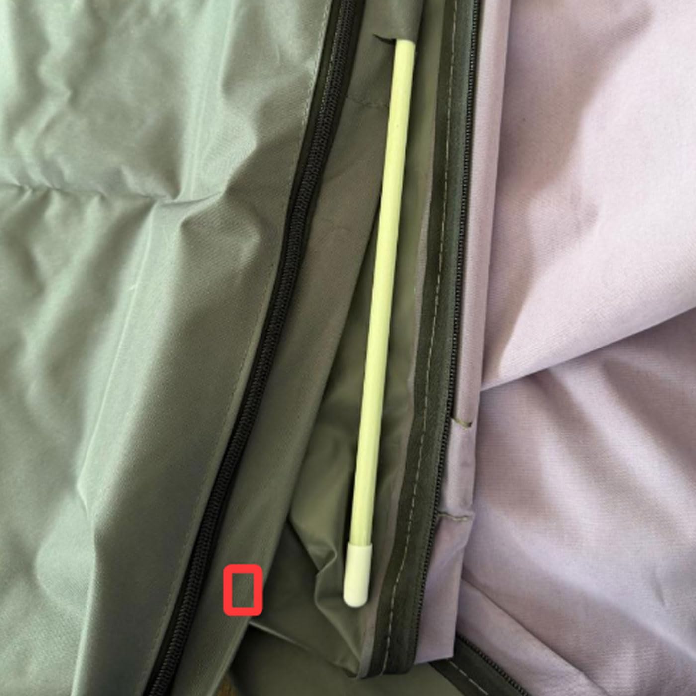 Housse de protection pour parasol déporté HWC, avec fermeture à glissière - 3x3m