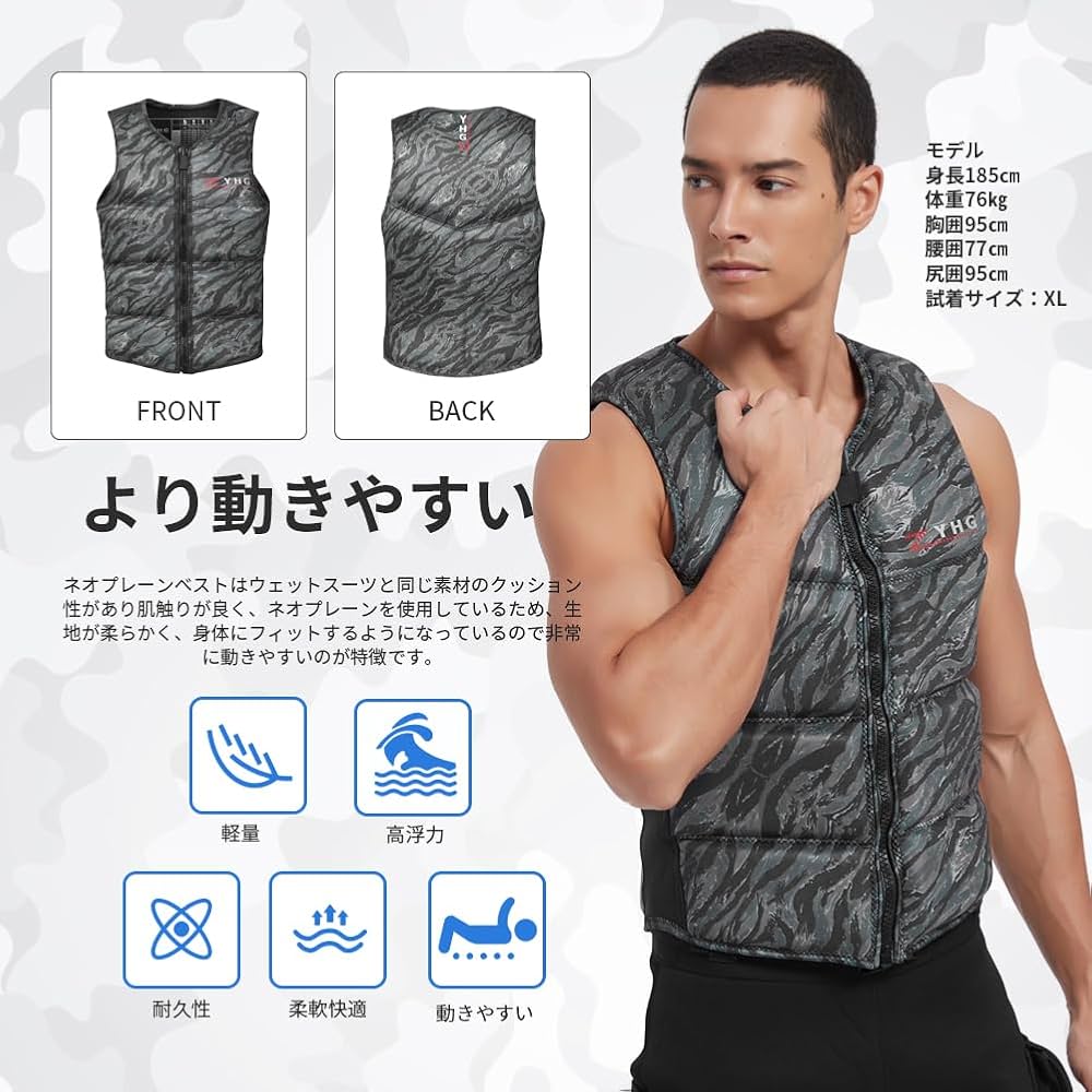 ライフジャケット ベスト マリンスポーツ SUP キャンプ Amazon | MORGEN SKY ライフジャケット フローティングベスト