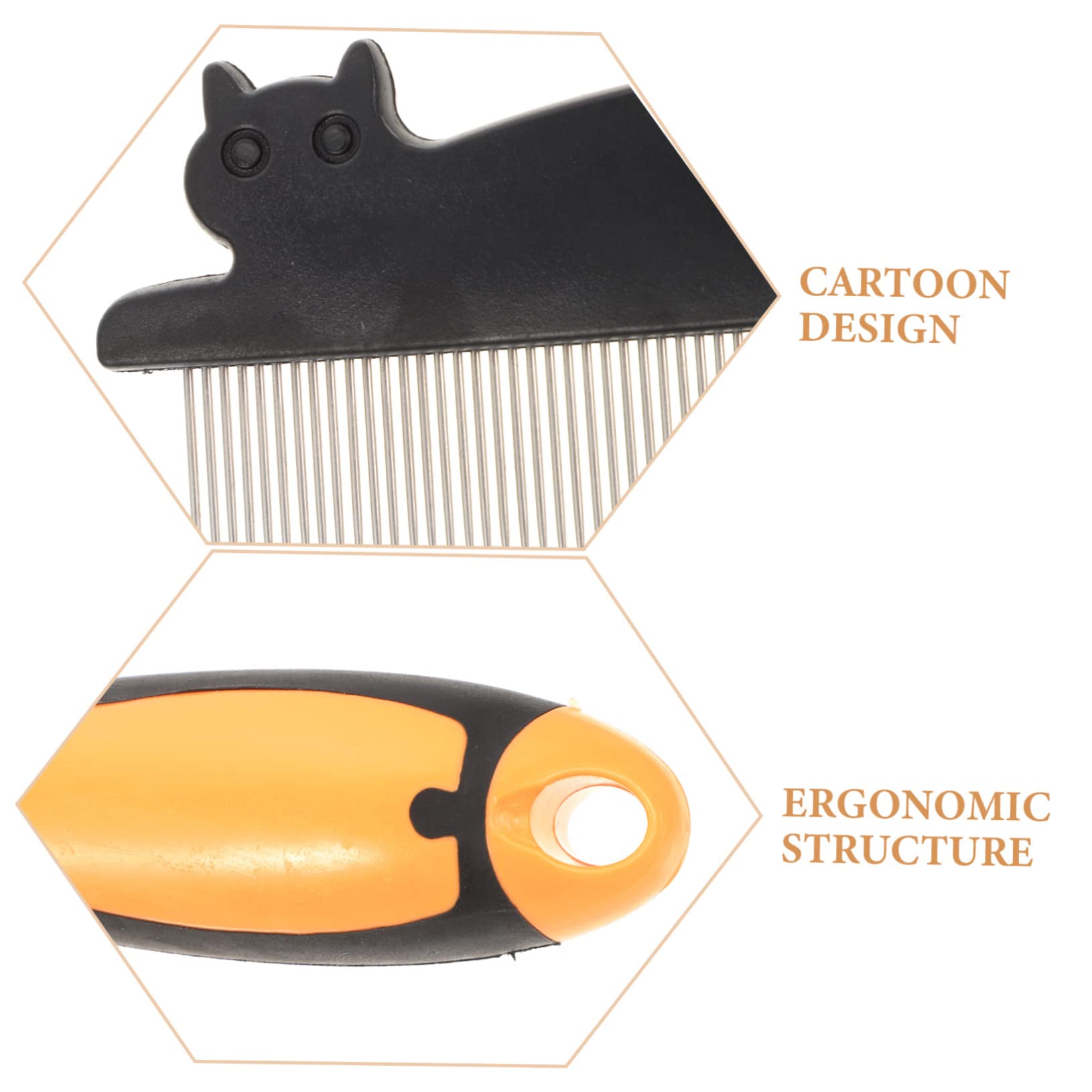 Ipetboom 3 Piezas peine para perros peine de aseo portátil accesorio de gato peines peine de pelo de perro doméstico peine de pelo de perro de uso diario familiar peine de gato peine peine