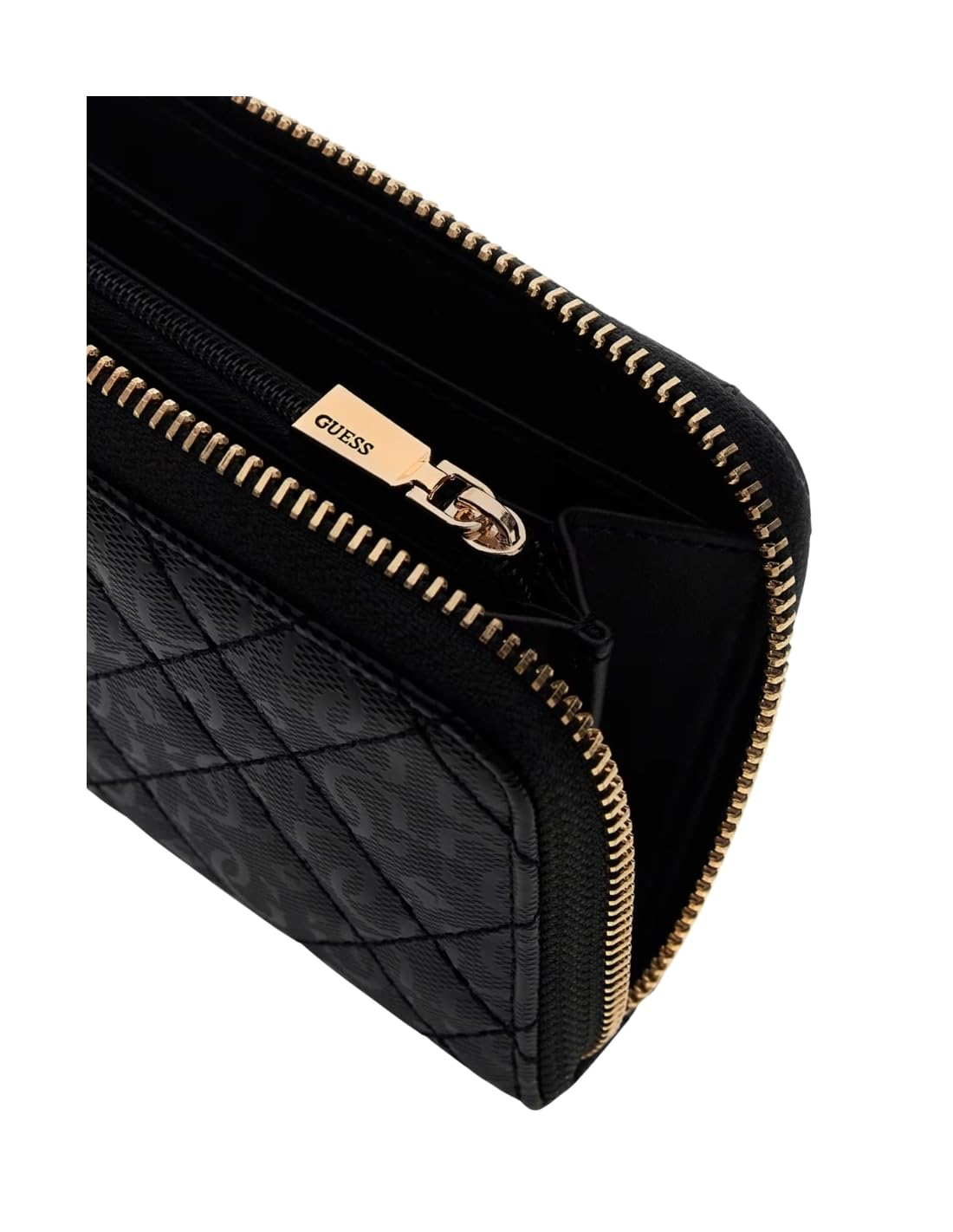 GUESS portafoglio Isemay SLG Medium Zip Wallet Black nero