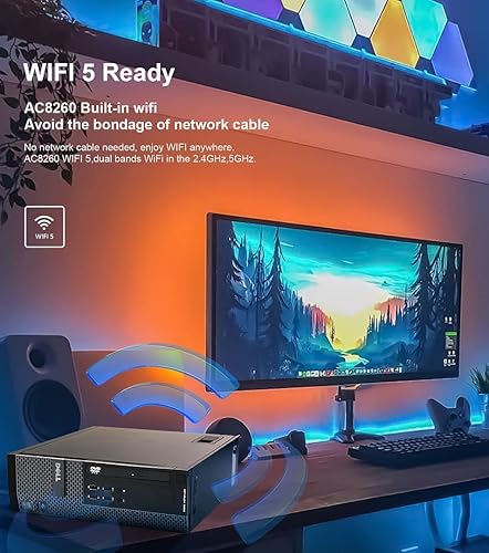 Miniatura 3 de Dell Computadora de escritorio OptiPlex 7020, 16 GB Ram 512 GB SSD, Intel Quad Core i7 4790 hasta 4.0 GHz, WiFi 5 integrado AC8260, compatible con