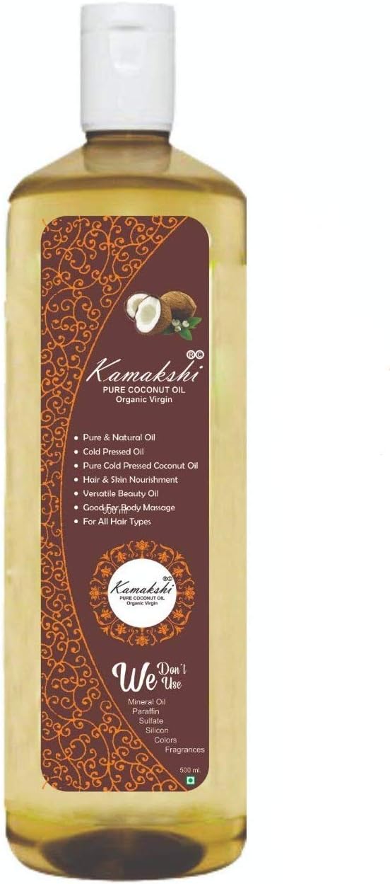 Kamakshi Organic Cold Pressed Coconut Oil (500 ML)