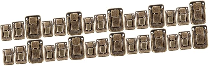 OSALADI 30 Peças Trava De Alternância Dobradiças Resistentes Fechadura De Porta De Armário Fechadura De Dobradiças De Armário De Cozinha Para Portas De Armário Dobradiças De Armário Ferro