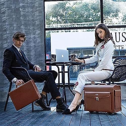 IMOYBBR 16in Recycled Leather Business Briefcase