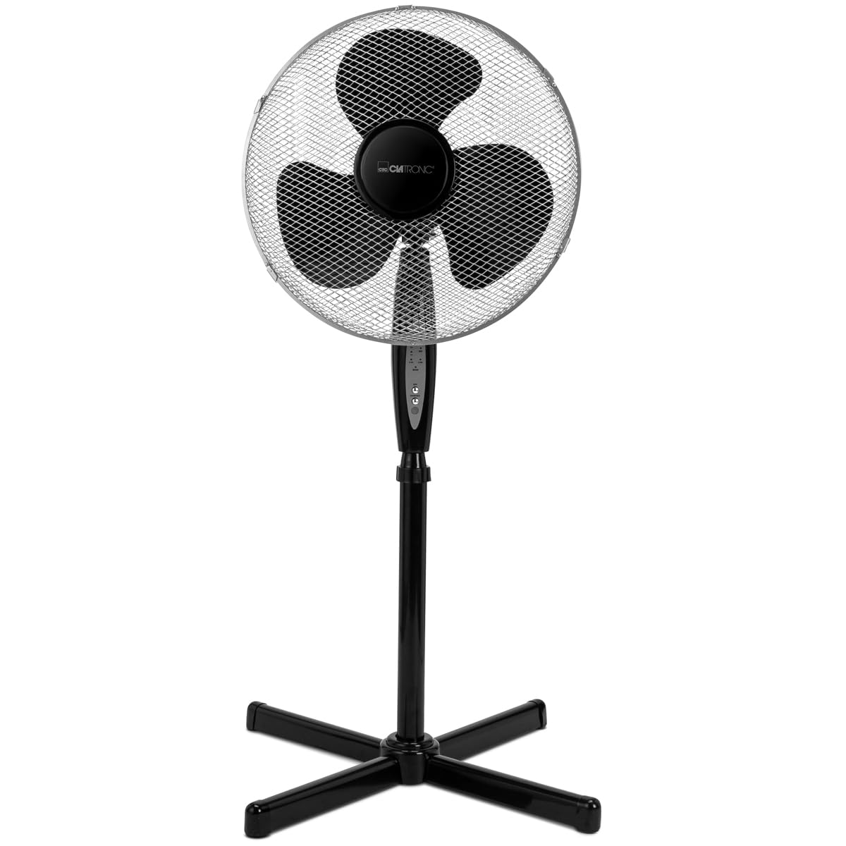 Ventilateur sur pied oscillant Clatronic avec hauteur réglable et télécommande LED