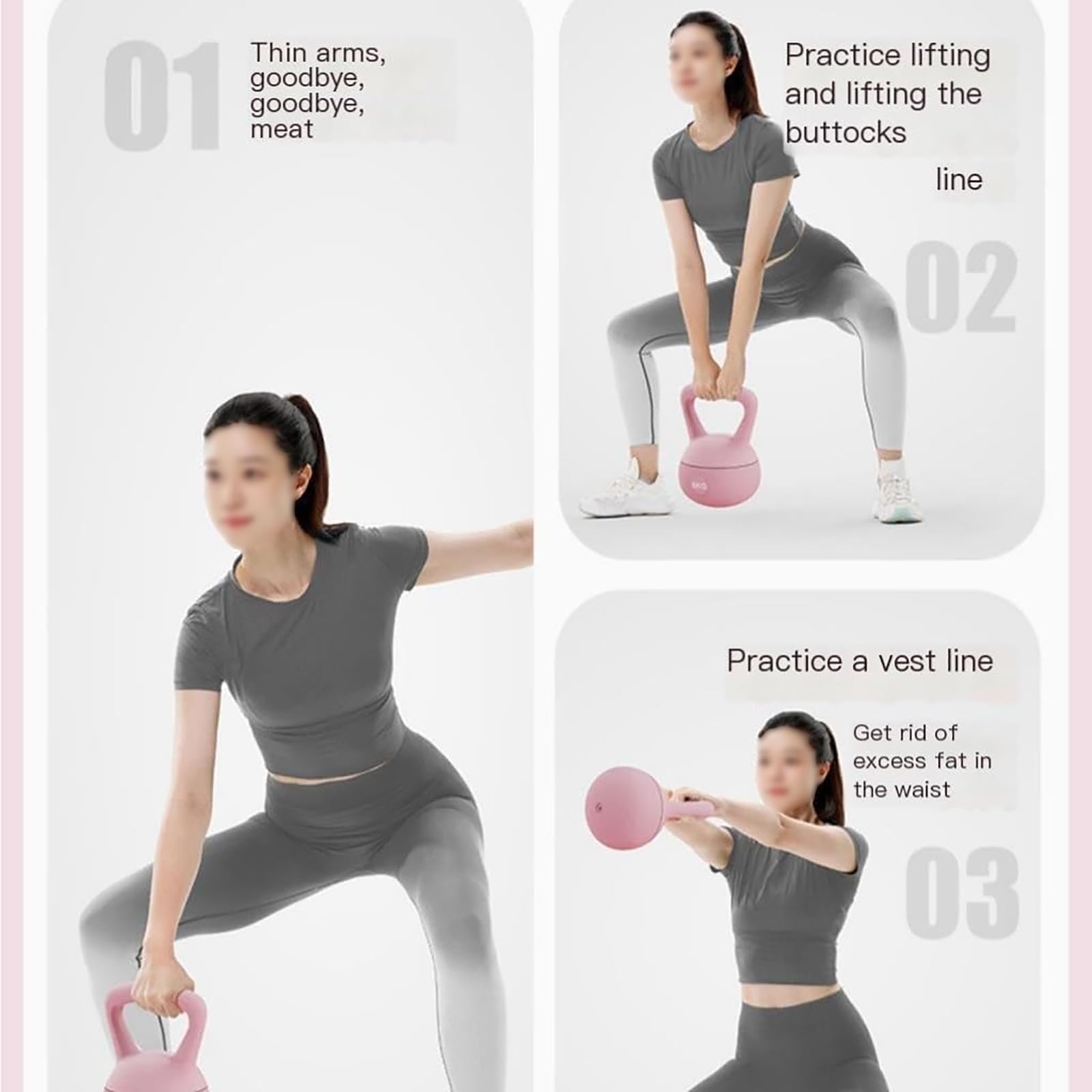 Miękkie Kettlebell, Bezpieczne Odważniki Do Treningu Siłowego, 2/3/4/5/6/8/10kg, Elastyczne Opakowanie Z PVC + Stalowy Piasek, Matowy Uchwyt/wygoda Antypoślizgowa,5kg,D