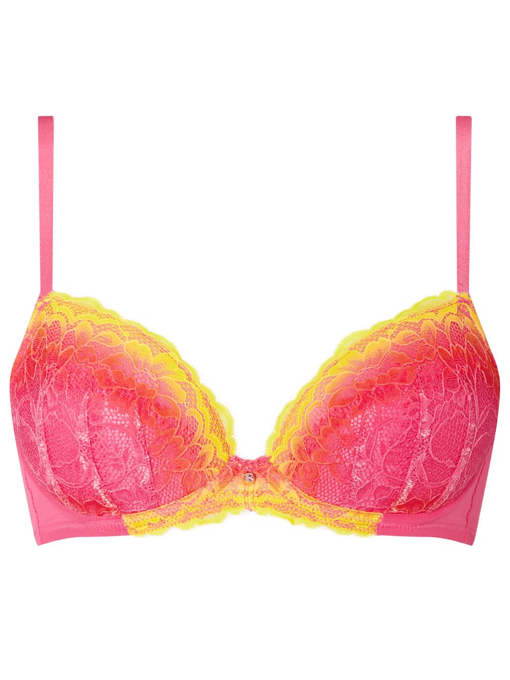 Ann Summers Sexy Lace Ombre Padded Plunge Pink