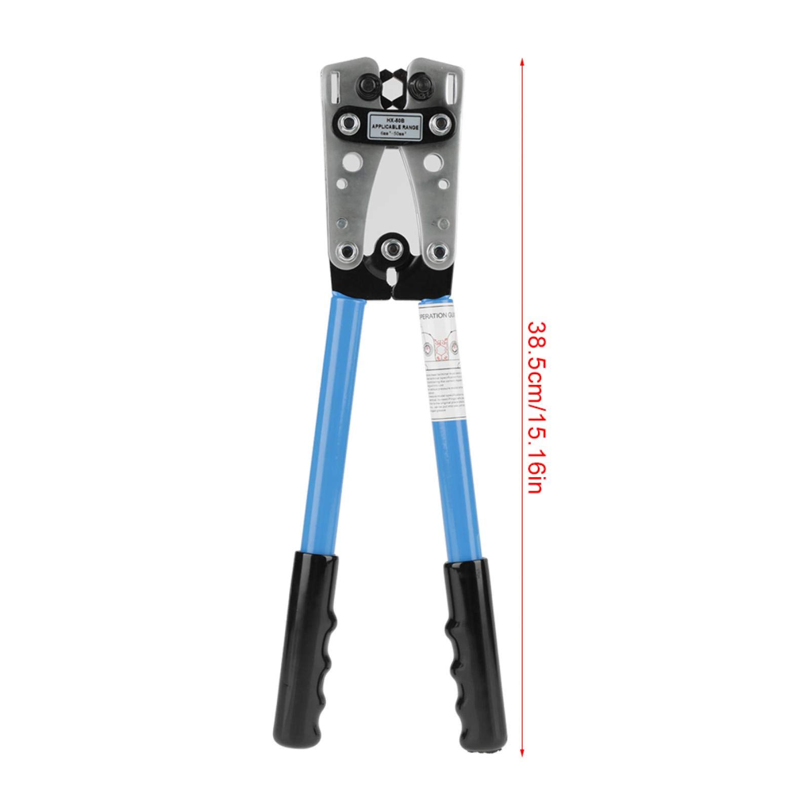 Crimpatura cavi, acciaio ad alto tenore di carbonio 6-50 mm² HX-50B Pinza pinza crimpatrice Capocorda capocorda Terminale esagonale Crimpatrice (blu)