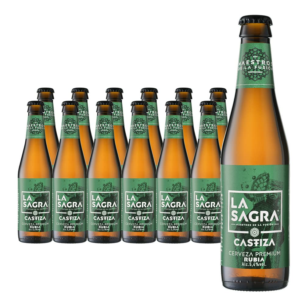 La Sagra Castiza - Cerveza estilo Blonde Ale - Alc. 5,4% vol. - Caja de 24 botellas de 330 ml- Total: 7920 ml