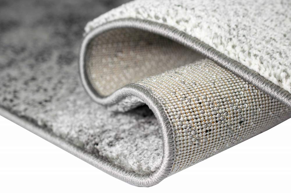 Tapis moderne tapis de salon tapis design en bleu gris Größe 160x230 cm