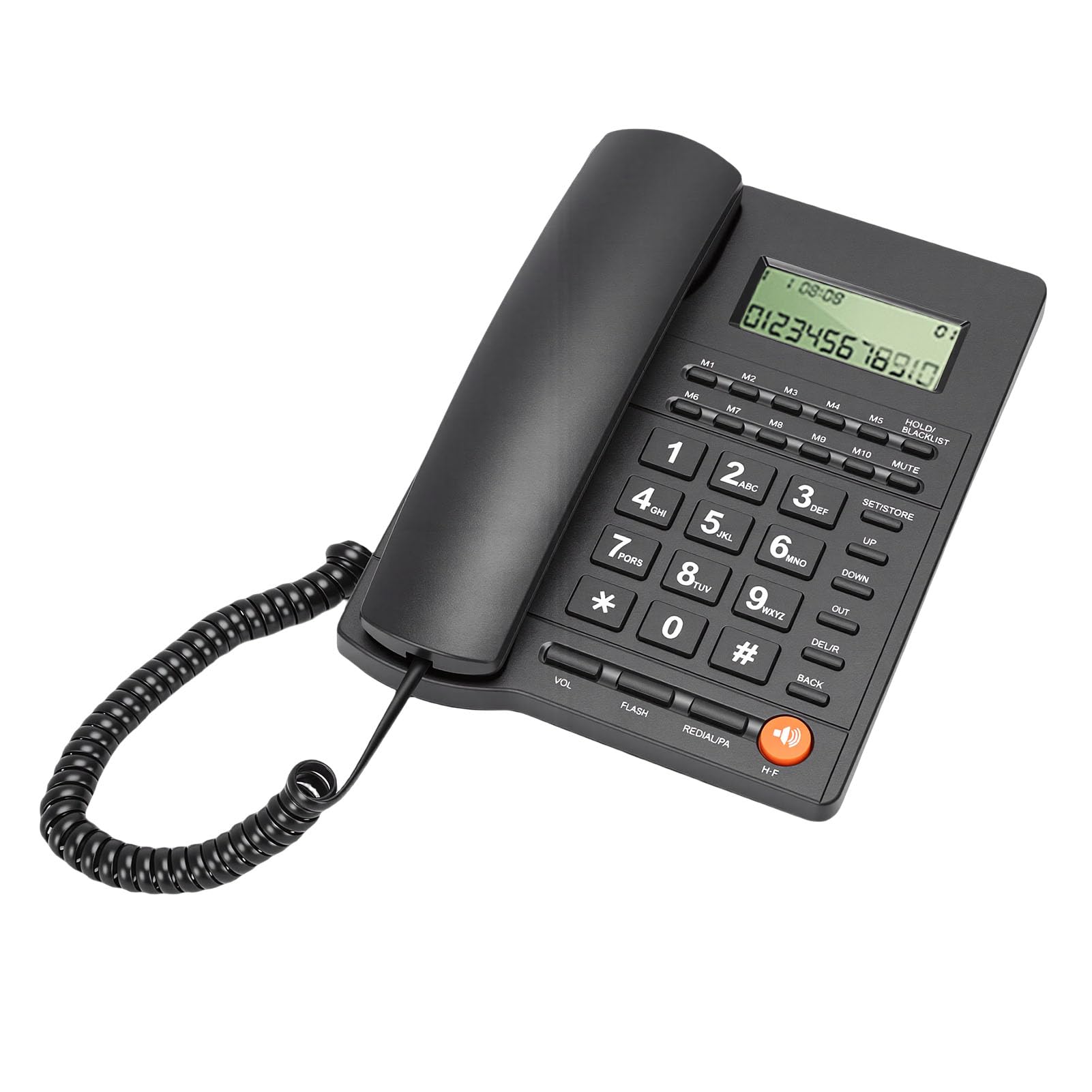 Telefono Fisso Cablato con ID Chiamante e Grandi Tasti