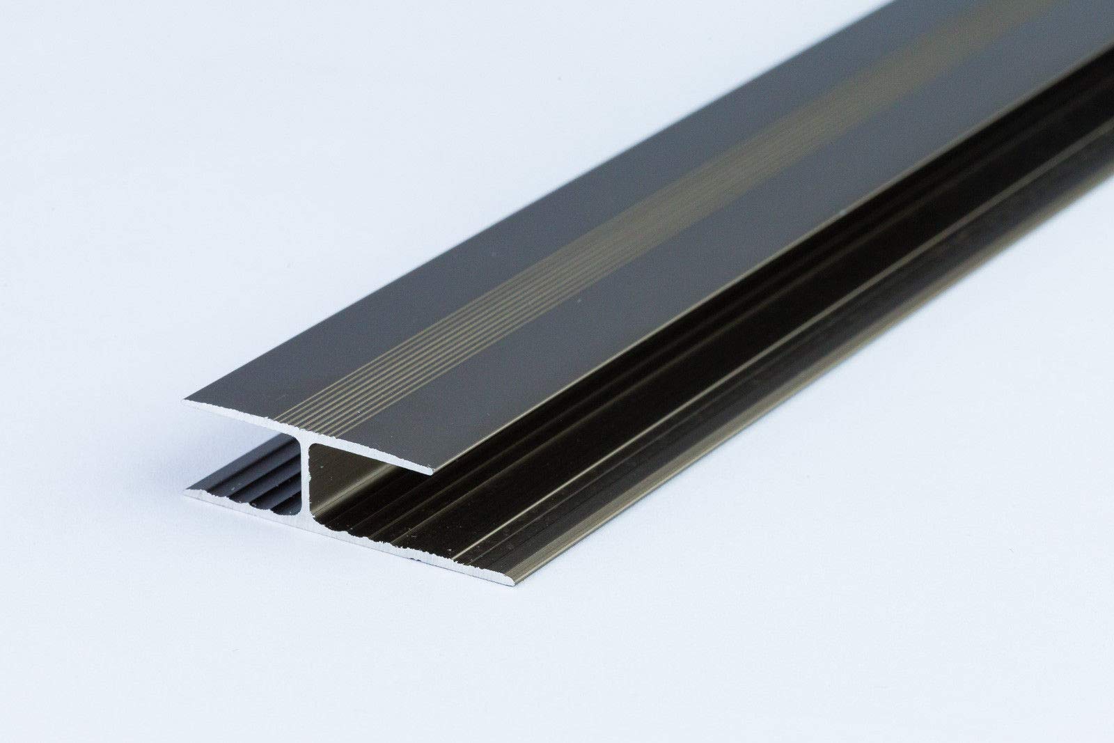 Tmw Profiles Champagne Twin Grip Aluminium 1M Laminate Connector Threshold Door Floor Trim (Champagne)