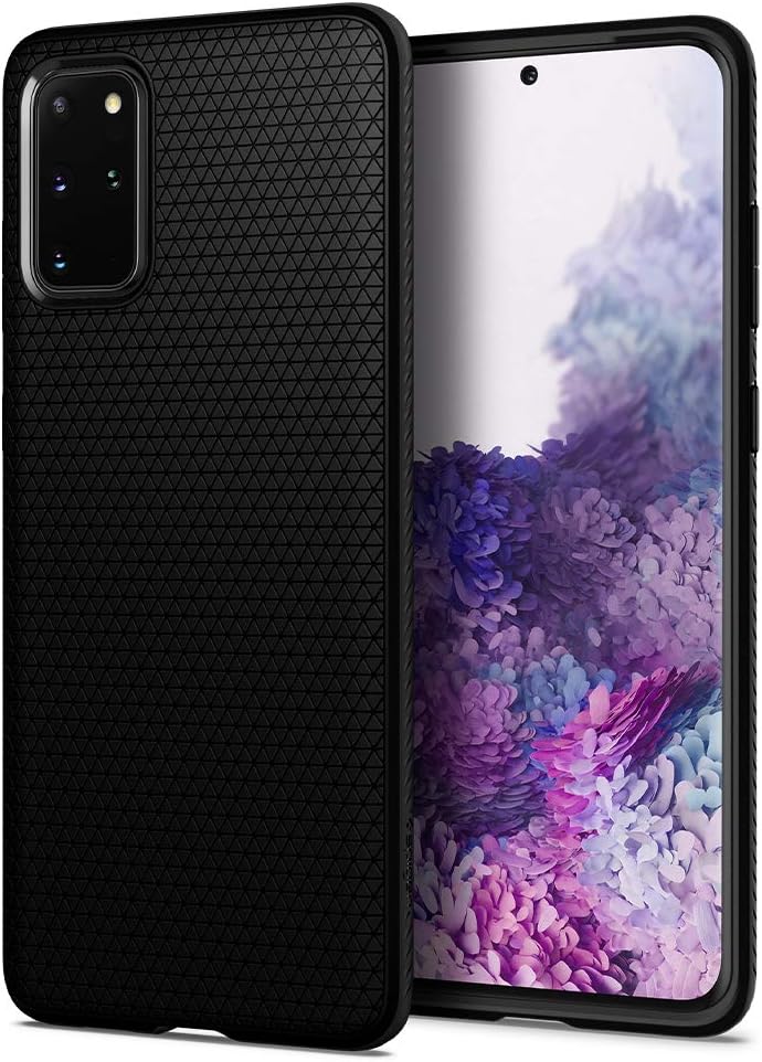 Spigen Liquid Air Case Compatible with Samsung Galaxy S20 Plus - Matte Black - 6.7 inches