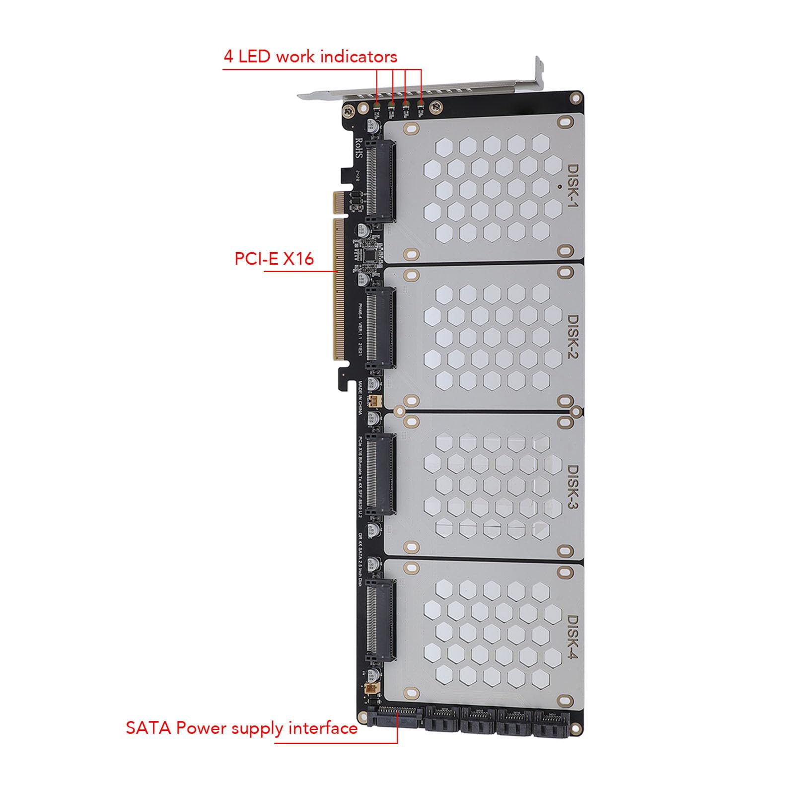 Domary U.2 NVME do PCIe 4.0 Adapter, kompatybilność z Dyskami 2,5 Cala