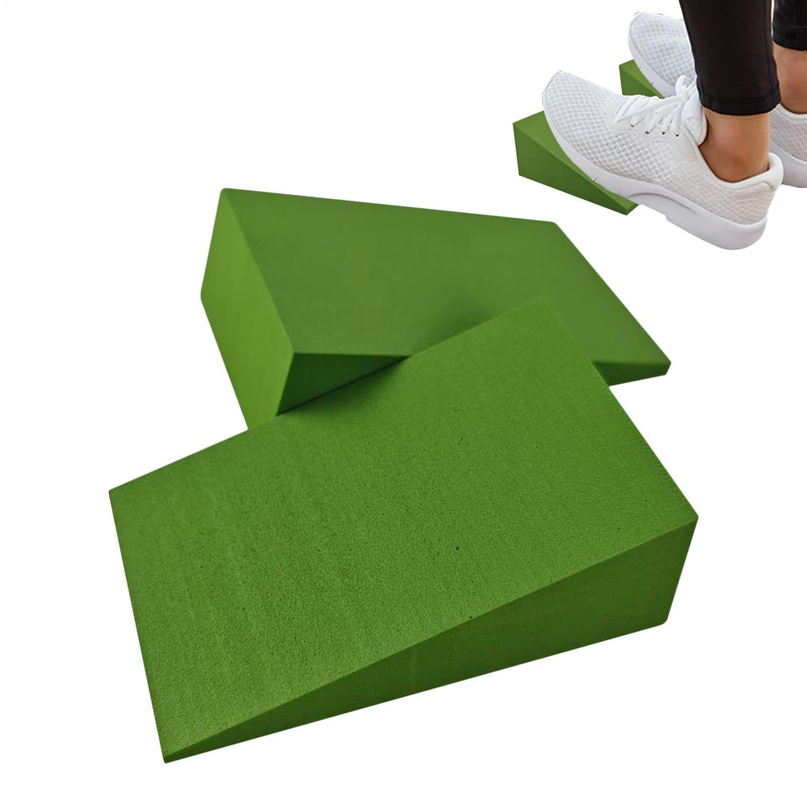 Yoga Block für Kniebeugen 1 Paar Wadenstrecker Übungsbretter Zum Dehnen Und | Formschaumstoff Squat Keil Block für Heimtraining Home Gym Workout Pilates Fitness Yoga Balance und