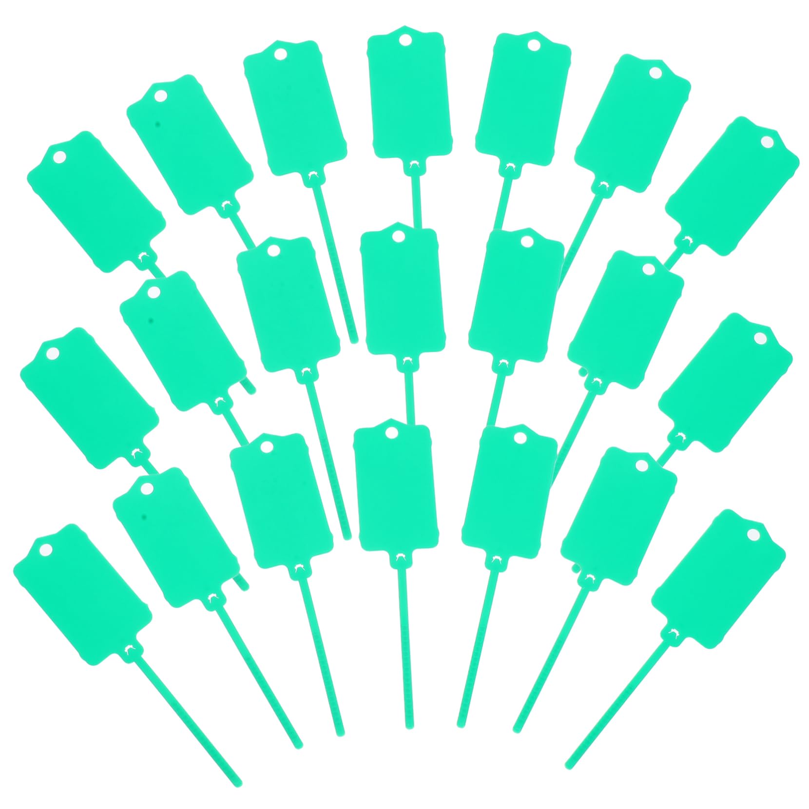 COHEALI Large Key Tags 100pcs Plastic Tote Labels Cable Ties Tags Wire for Inventory