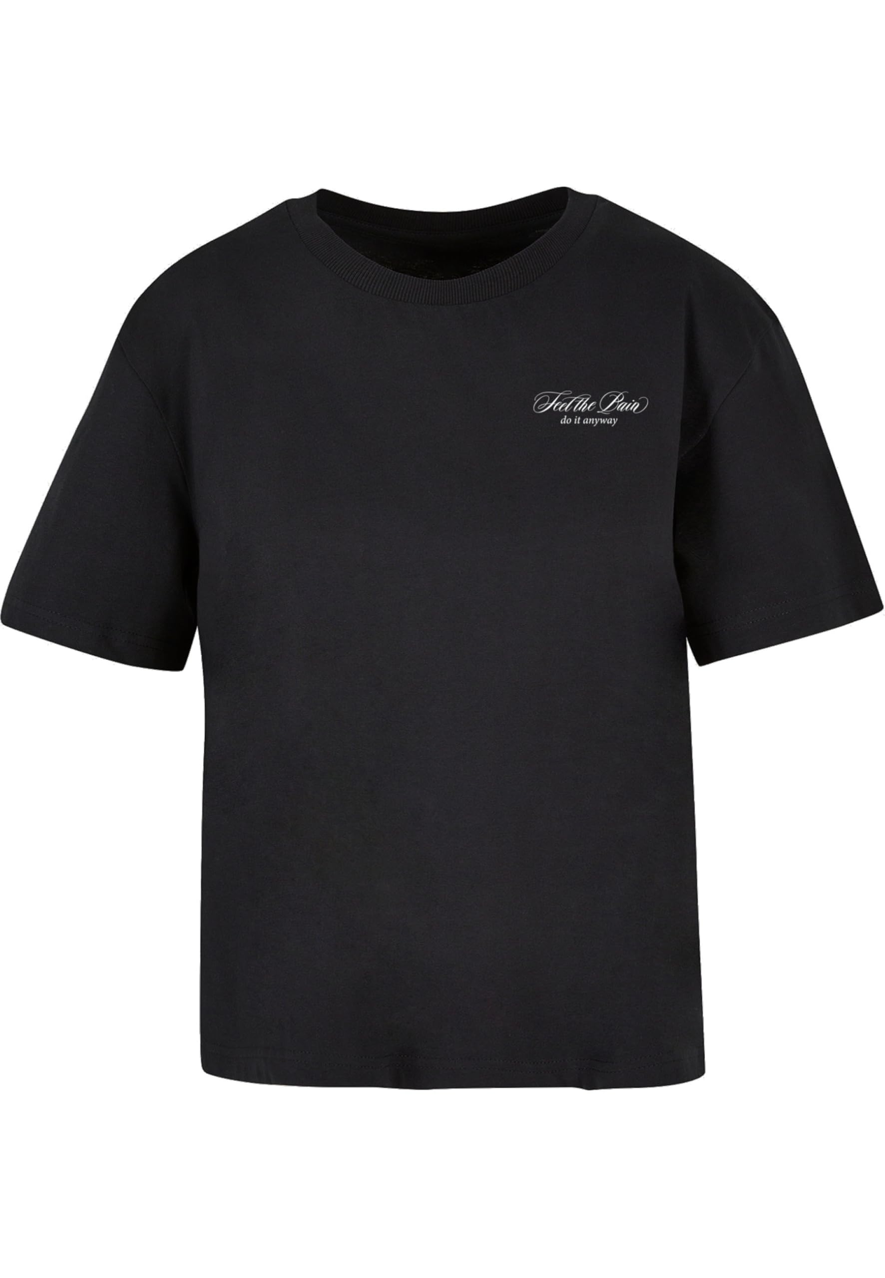 Miss Tee Women's Noir T-Shirt Feel The Pain