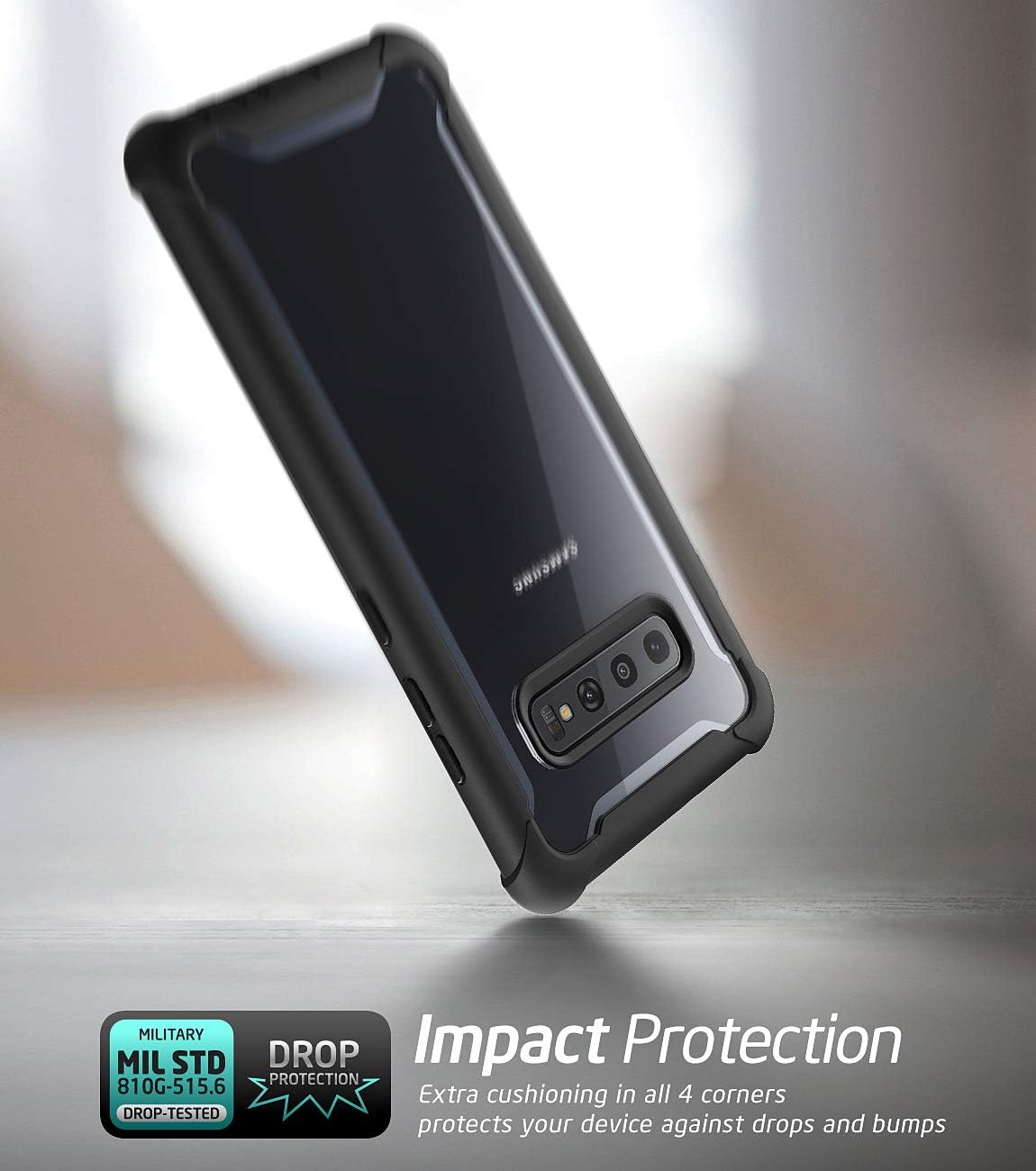 Crazy Deals i-Blason Ares Series Designed for Samsung Galaxy S10 Case Full-Body Rugged Clear Bumper Case with Built-in Screen Protector for Galaxy S10 2019 NOT Compatible with Fingerprint Sensor (Black) Tech Deals 🔥 i-Blason Ares Series Designed for Samsung Galaxy S10 Case Full-Body Rugged Clear Bumper Case with Built-in Screen Protector for Galaxy S10 2019 NOT Compatible with Fingerprint Sensor (Black)