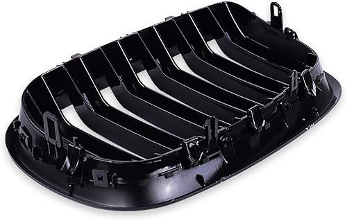 Miniatura 7 de runmade Par de parrillas delanteras de riñón negro brillante M-color compatible con BMW 2007 2008 2009 2010 2011 2012 2013 X5 X6 E70 E71