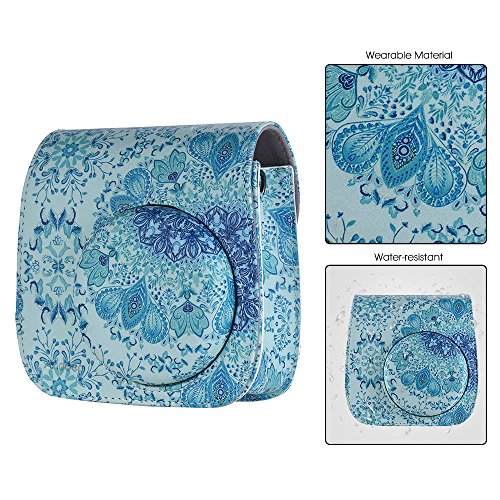 Andoer Kit de acessórios 14 em 1 para Fujifilm Instax Mini 8/8+/8s/9 com capa para câmera, alça, ade