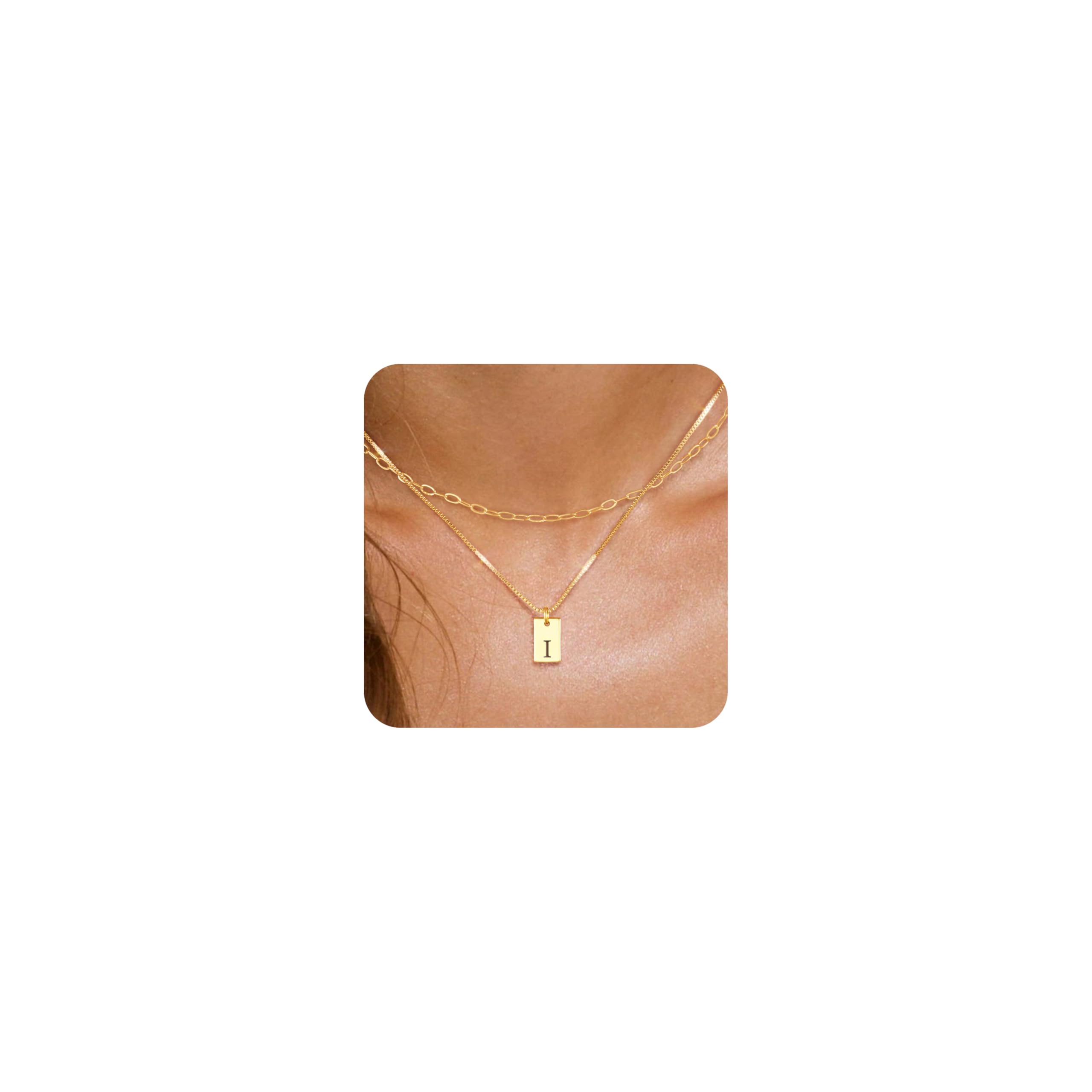 Pulseras de Letra en Oro Dainty para Mujeres, No Tarnición, Largo de Cadena 16 cm Pendentes con Letras Personalizadas y Bolsillo para Estilizar