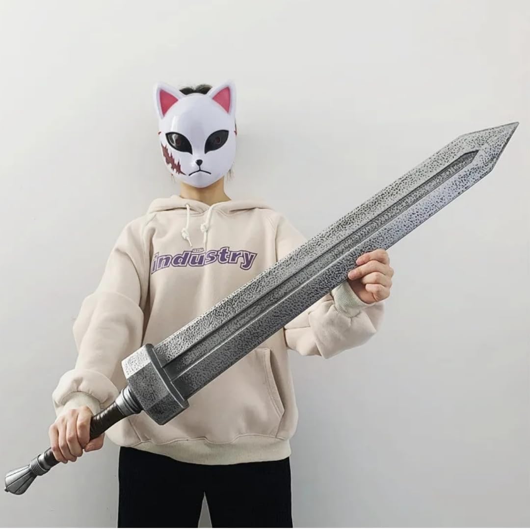 damdos Espada Gigante de Espuma para Halloween, para Cosplay, 100 cm, cumpleaños